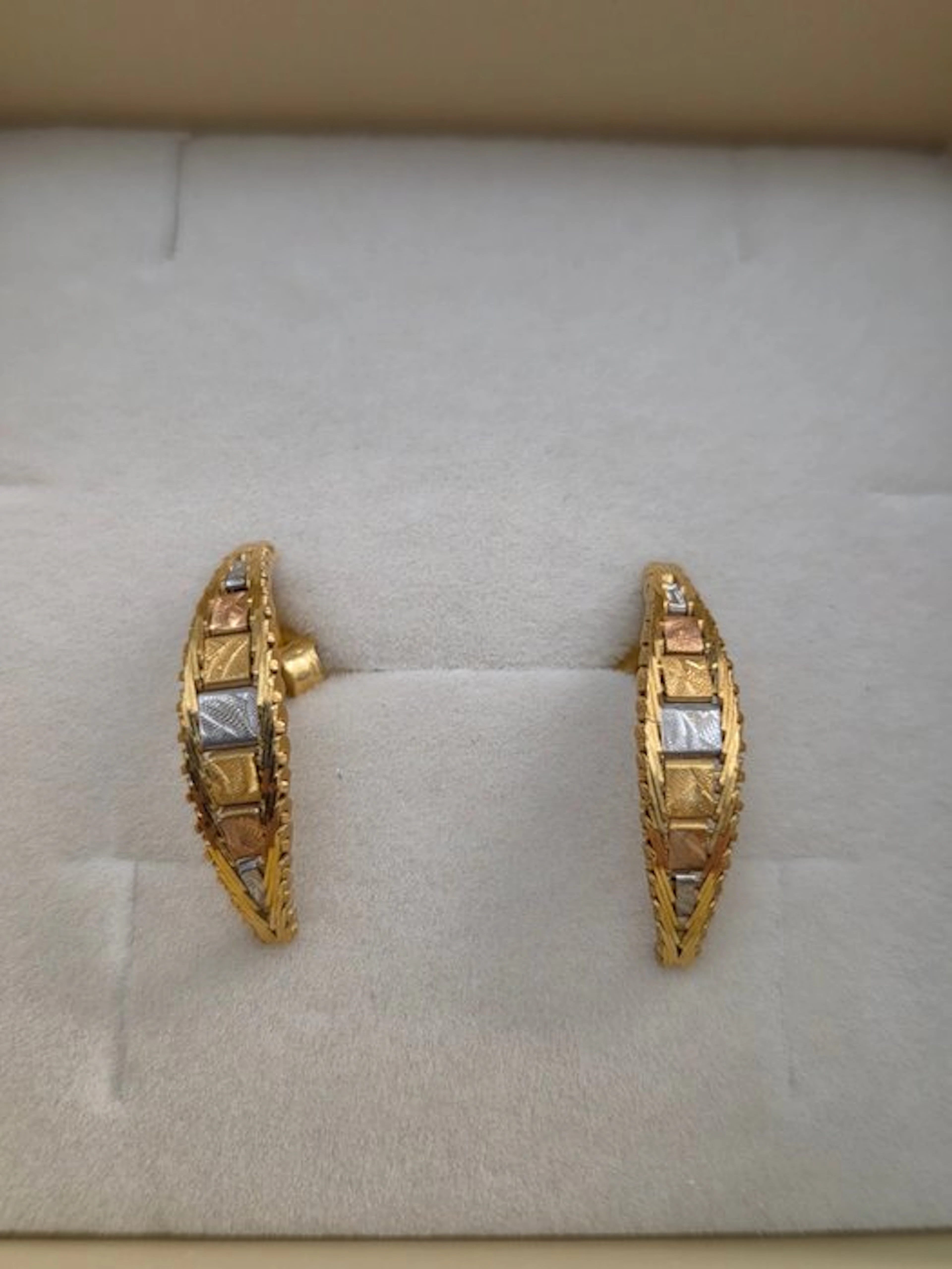Stud earrings - 18 kt. Yellow gold, Rose gold, White gold - Gold 750 - 18k