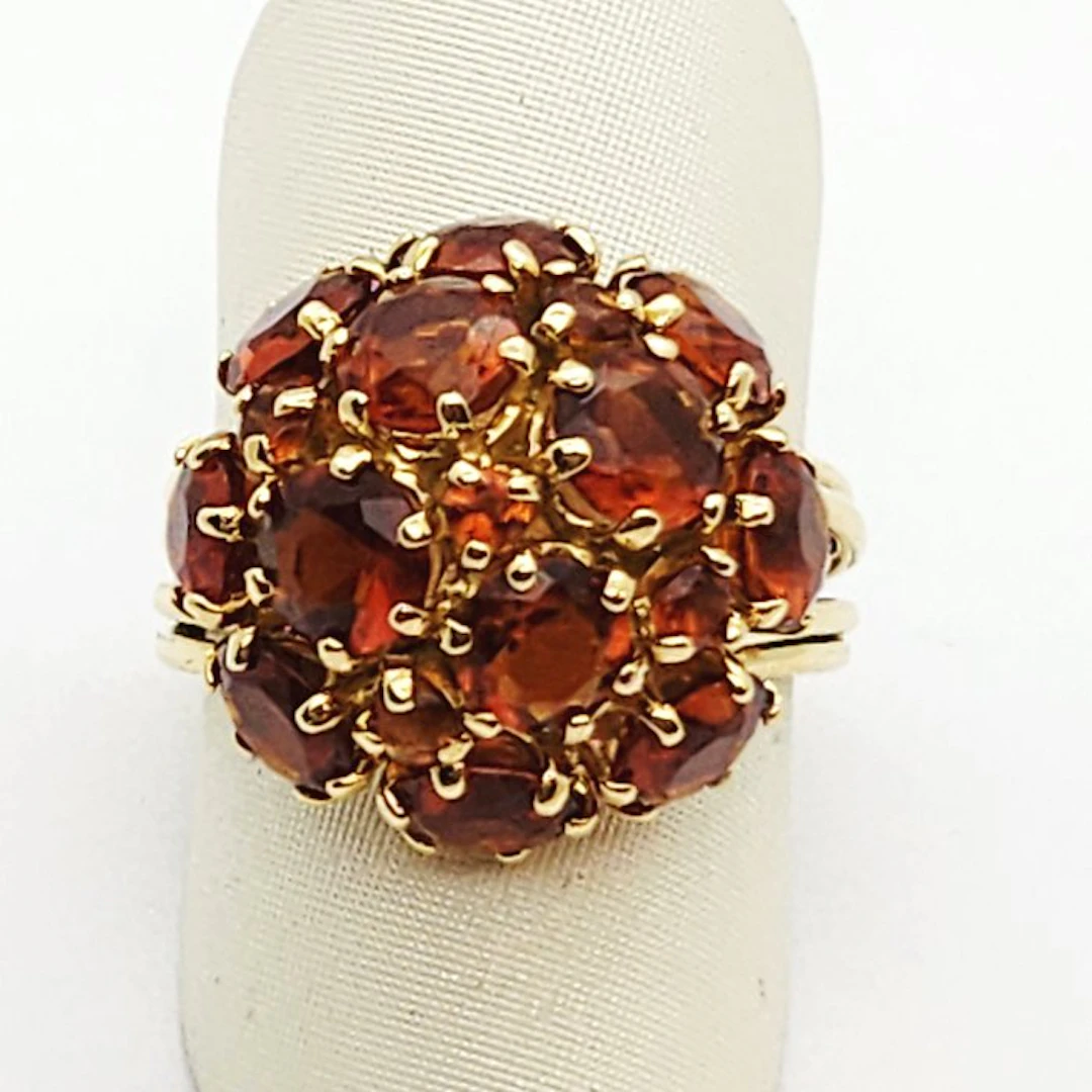 Ring - 18 kt. Yellow gold - 6.30ct. tw. Citrine