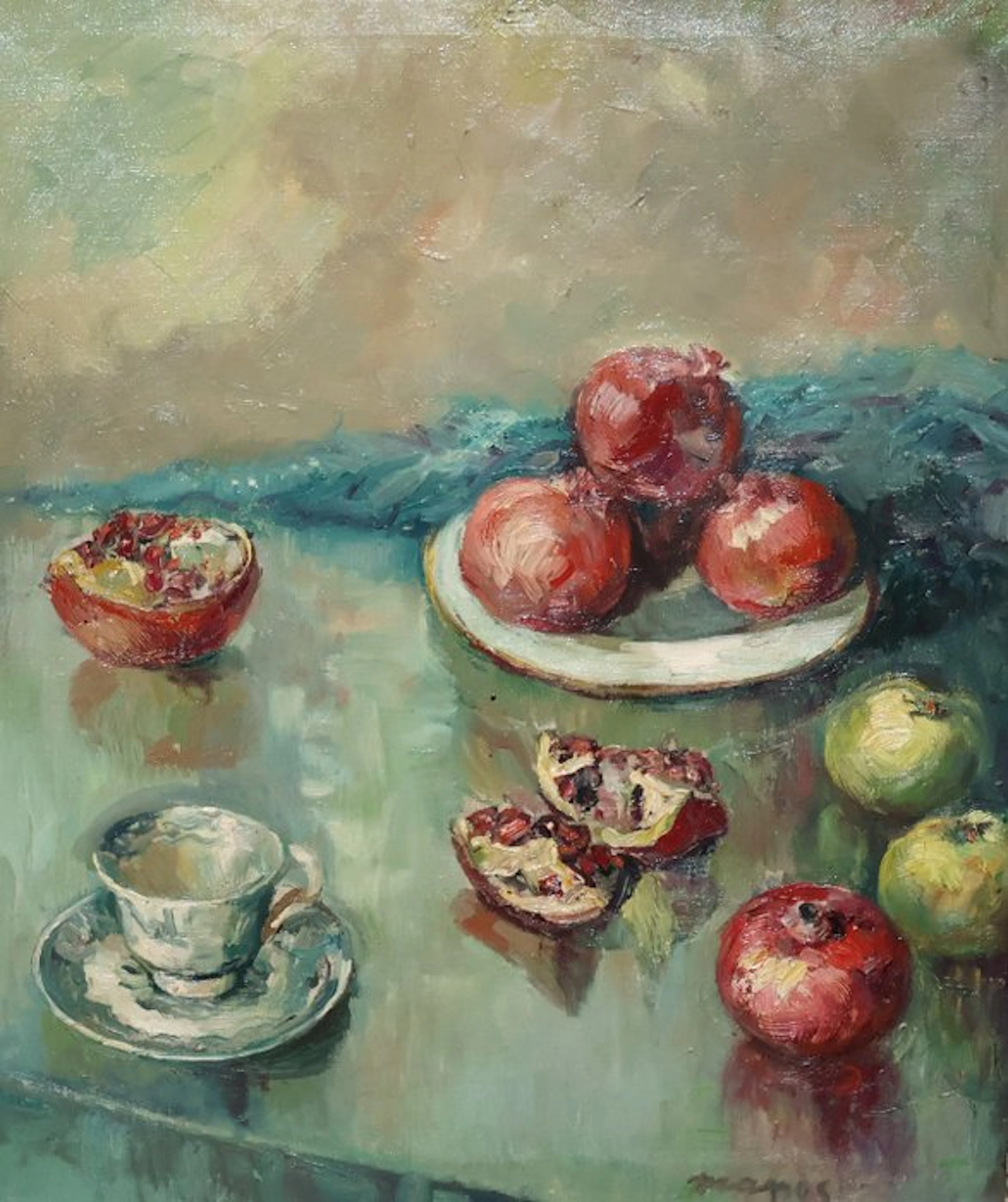 Ecole Française (XX) - Nature morte automnale