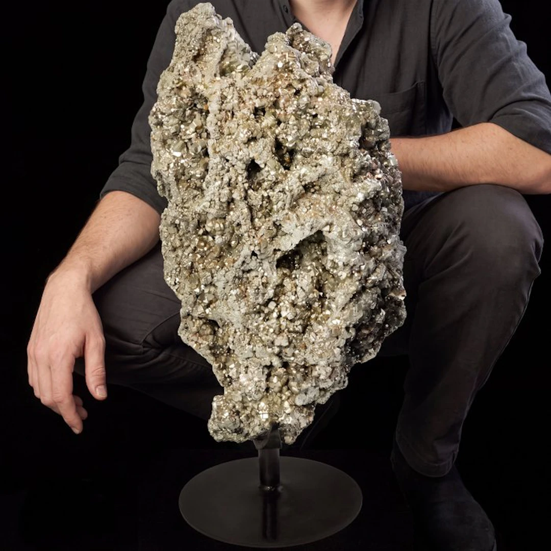 MuseumPiece - XL Pyrite - Interior Piece - 53x26x21 cm- 29 kg