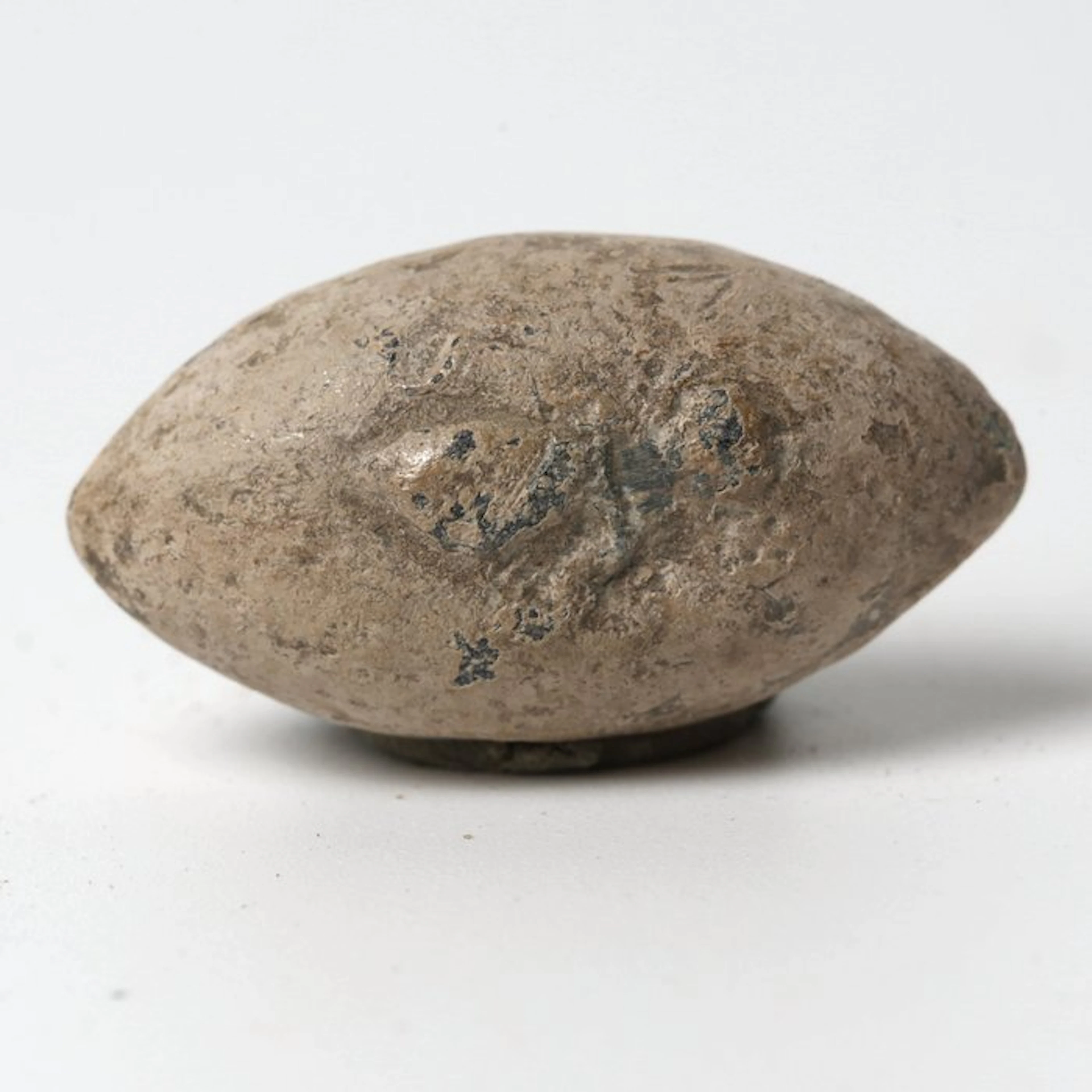 Ancient Greek Lead Sling bullet with Bee and inscription...