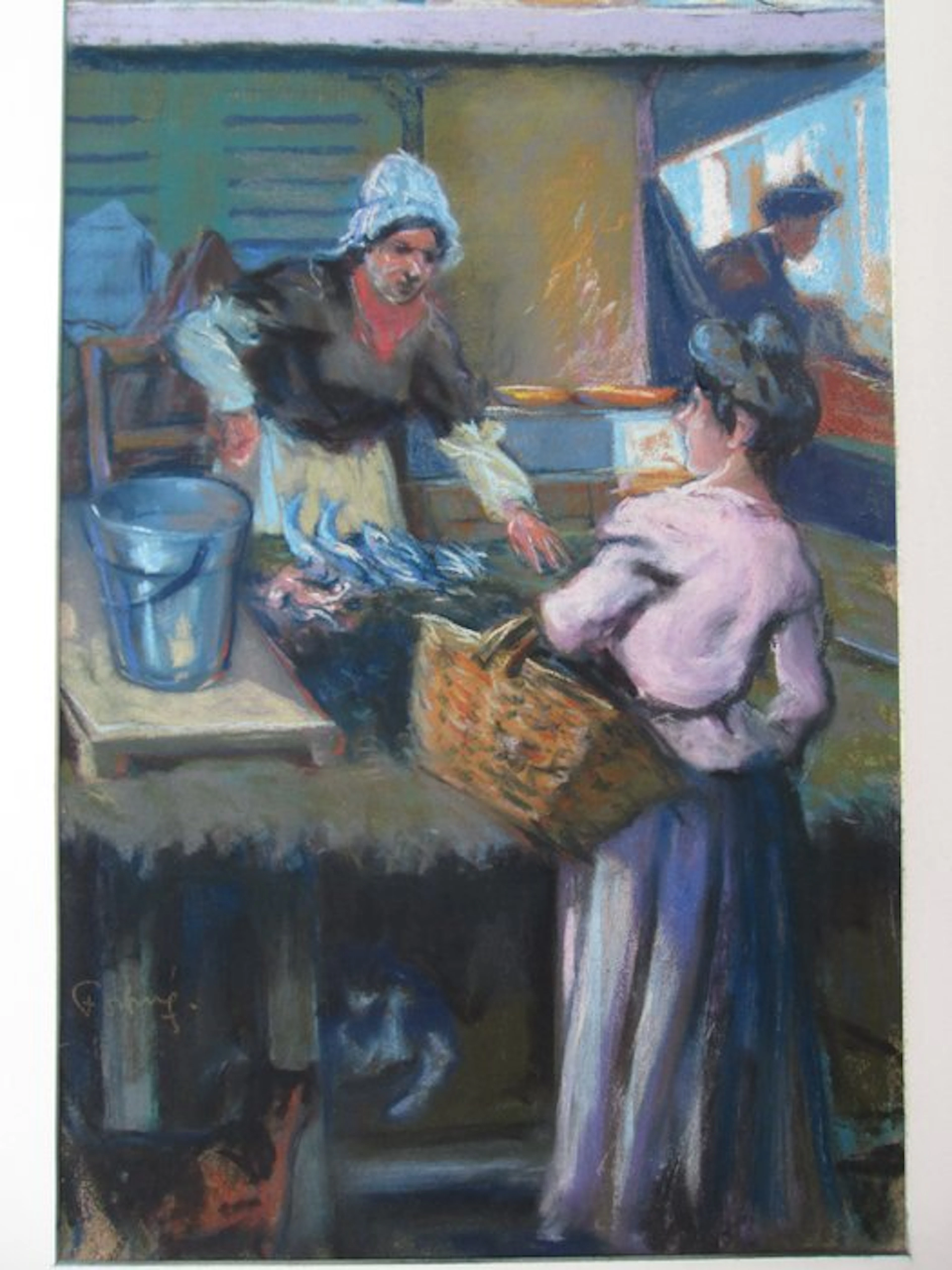 Louis Fortuney 1975-1951 - Les marchandes de poisson vers Marseille