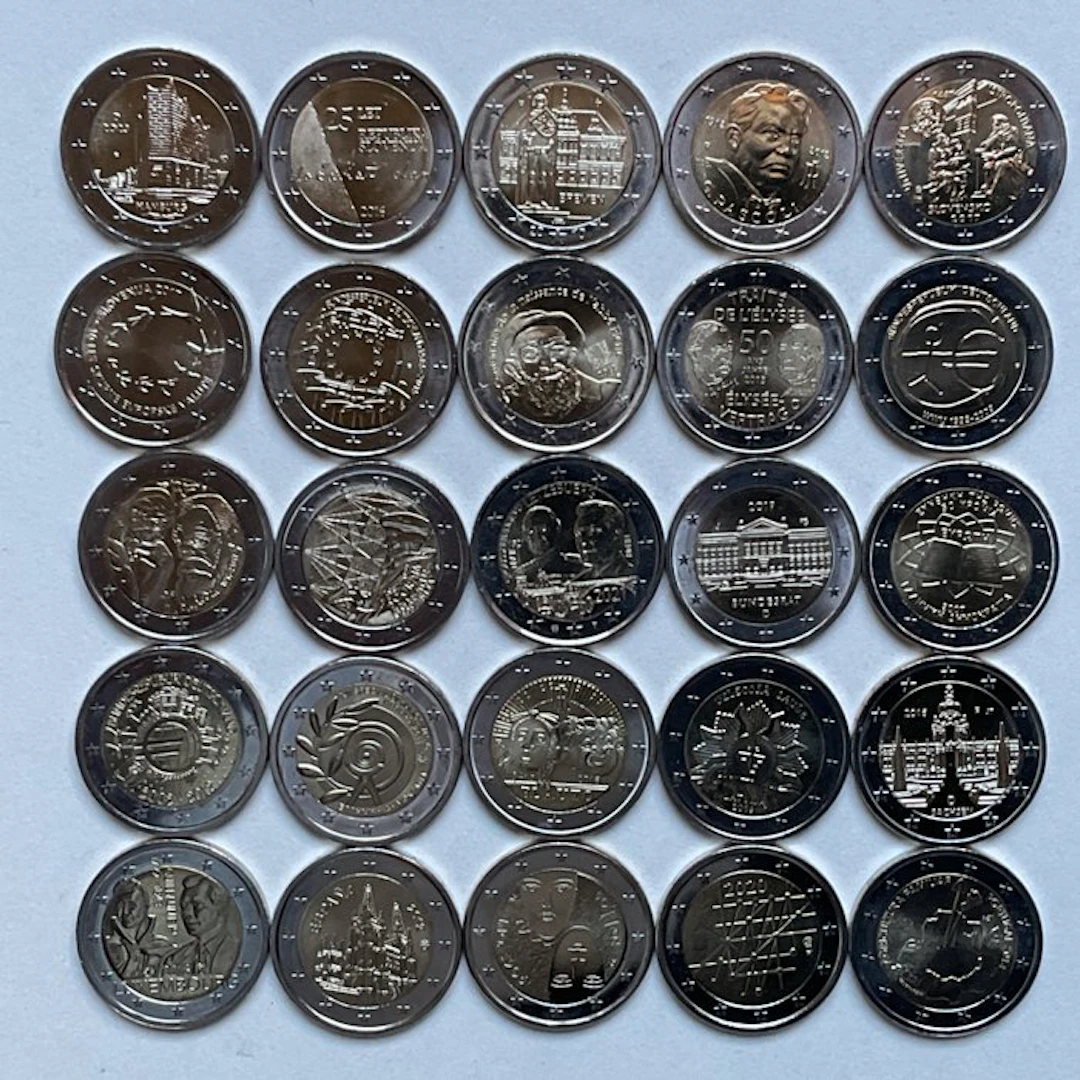 Europe. 2 Euro Various Years (25 munten) (No reserve price)