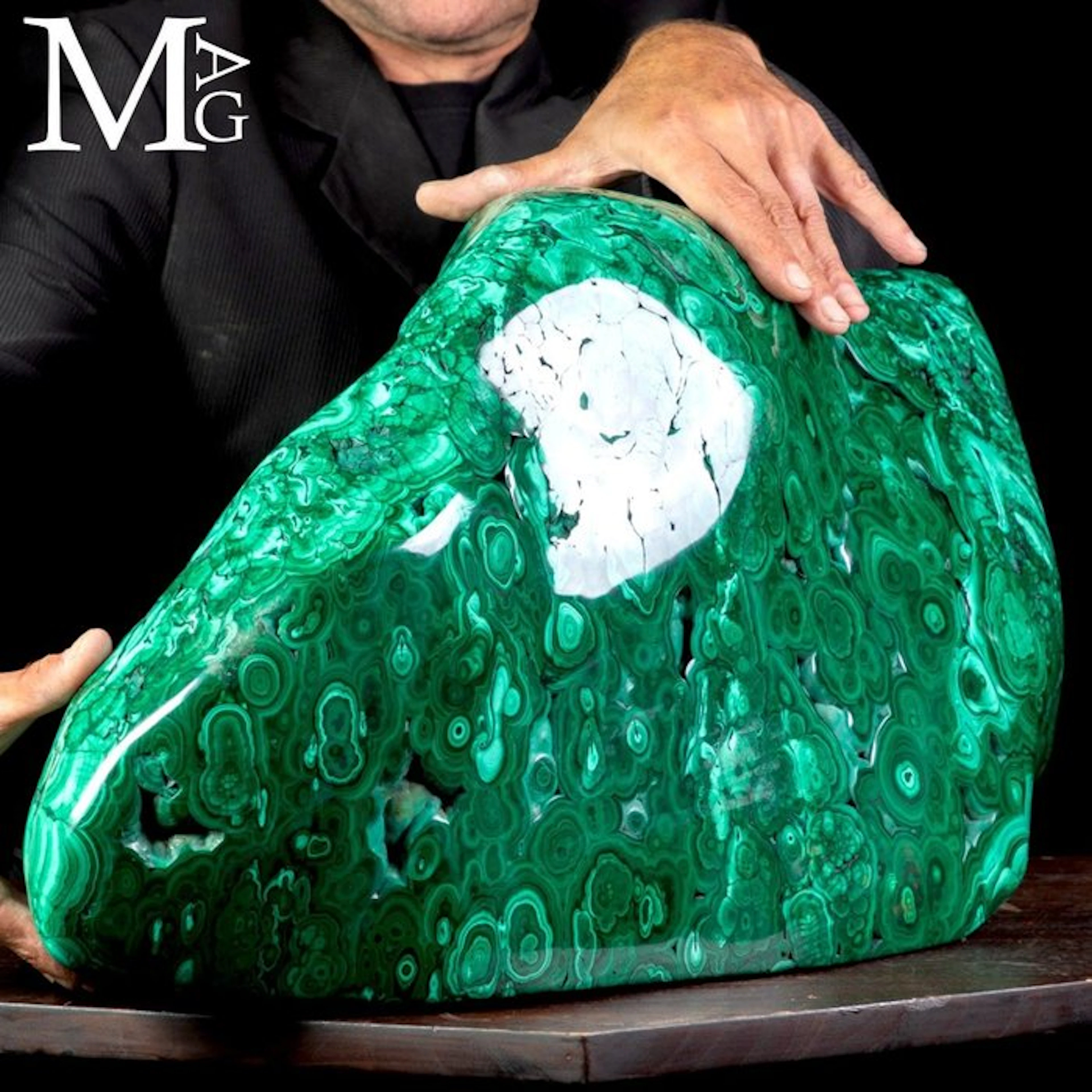 Museum-Grade Congolese Malachite Specimen - Hypnotic...