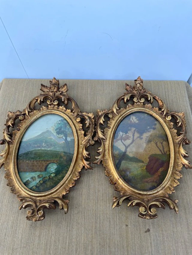 Frame (2) - Wood, glass (convex shape 凸)