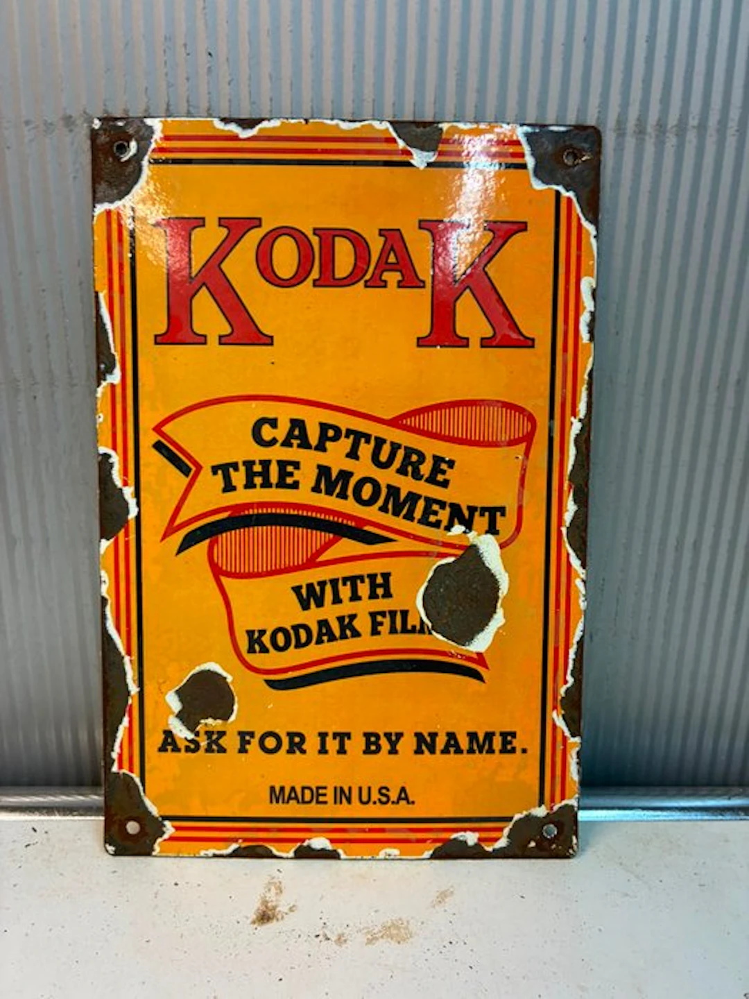 Kodak Kodak Film – Capture the Moment – Emaille Reclamebord Camera accessories