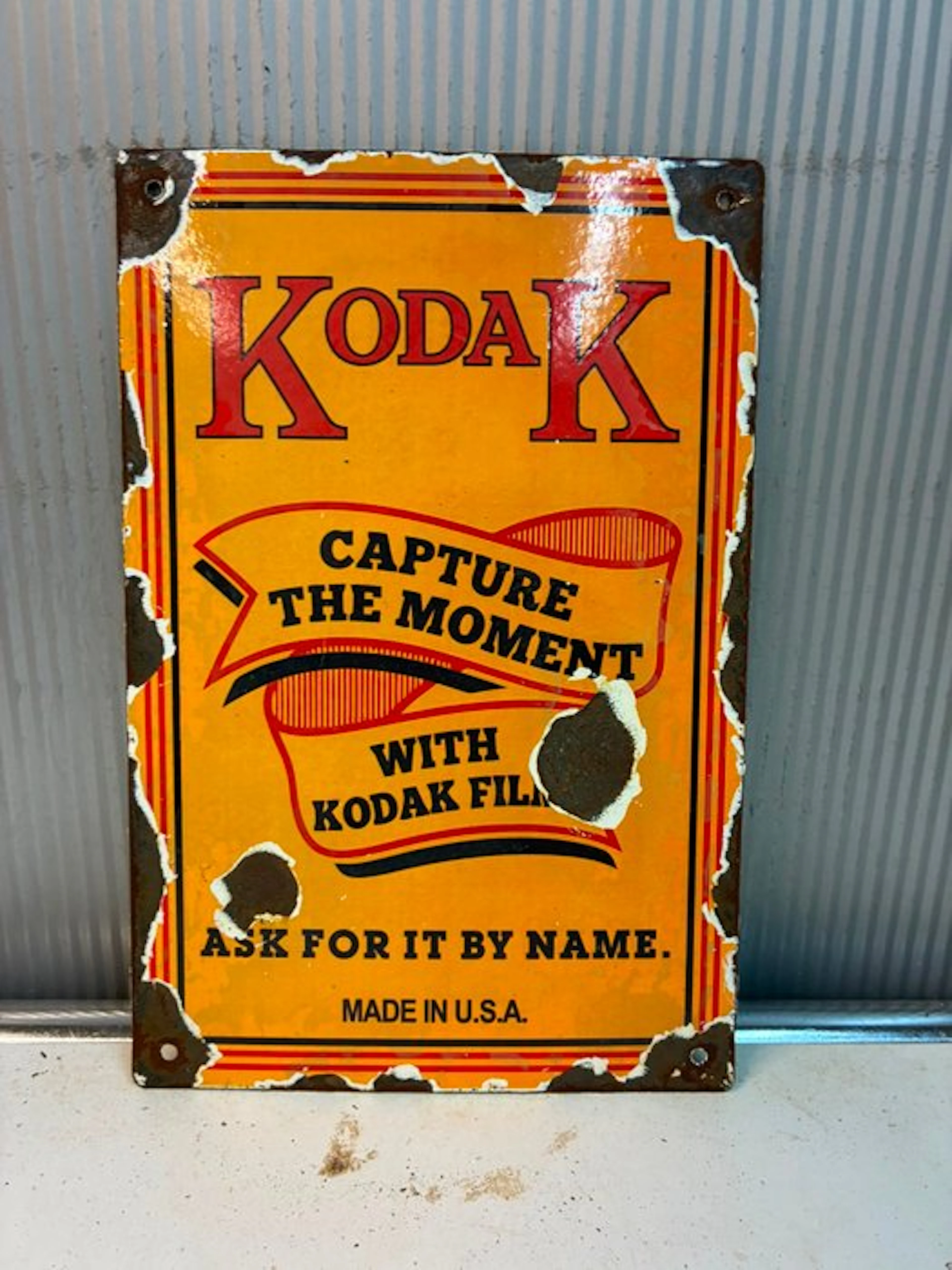 Kodak Kodak Film – Capture the Moment – Emaille Reclamebord Camera accessories