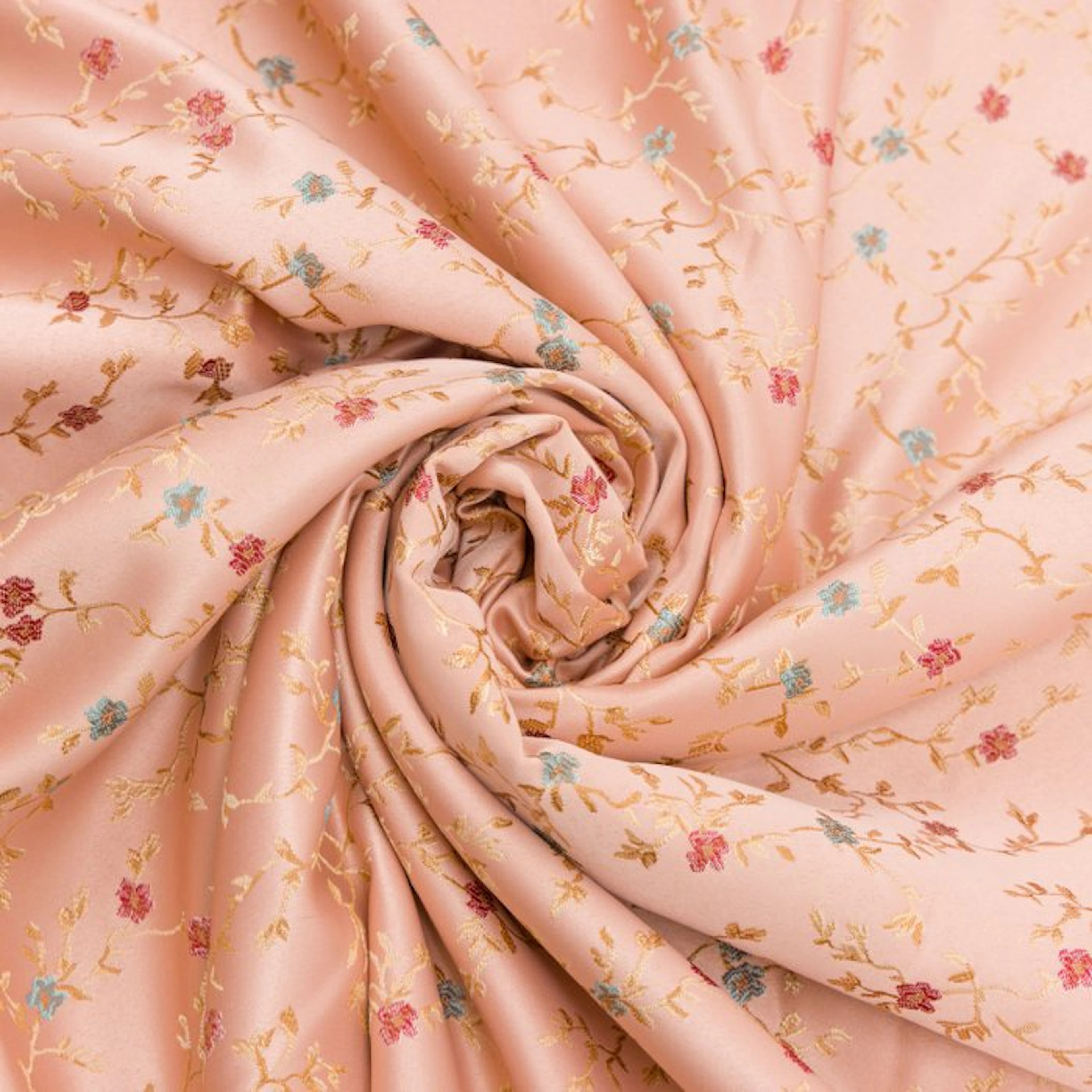 BA244 - Brocade fabric - Italian Lampasso - Antique Pink...