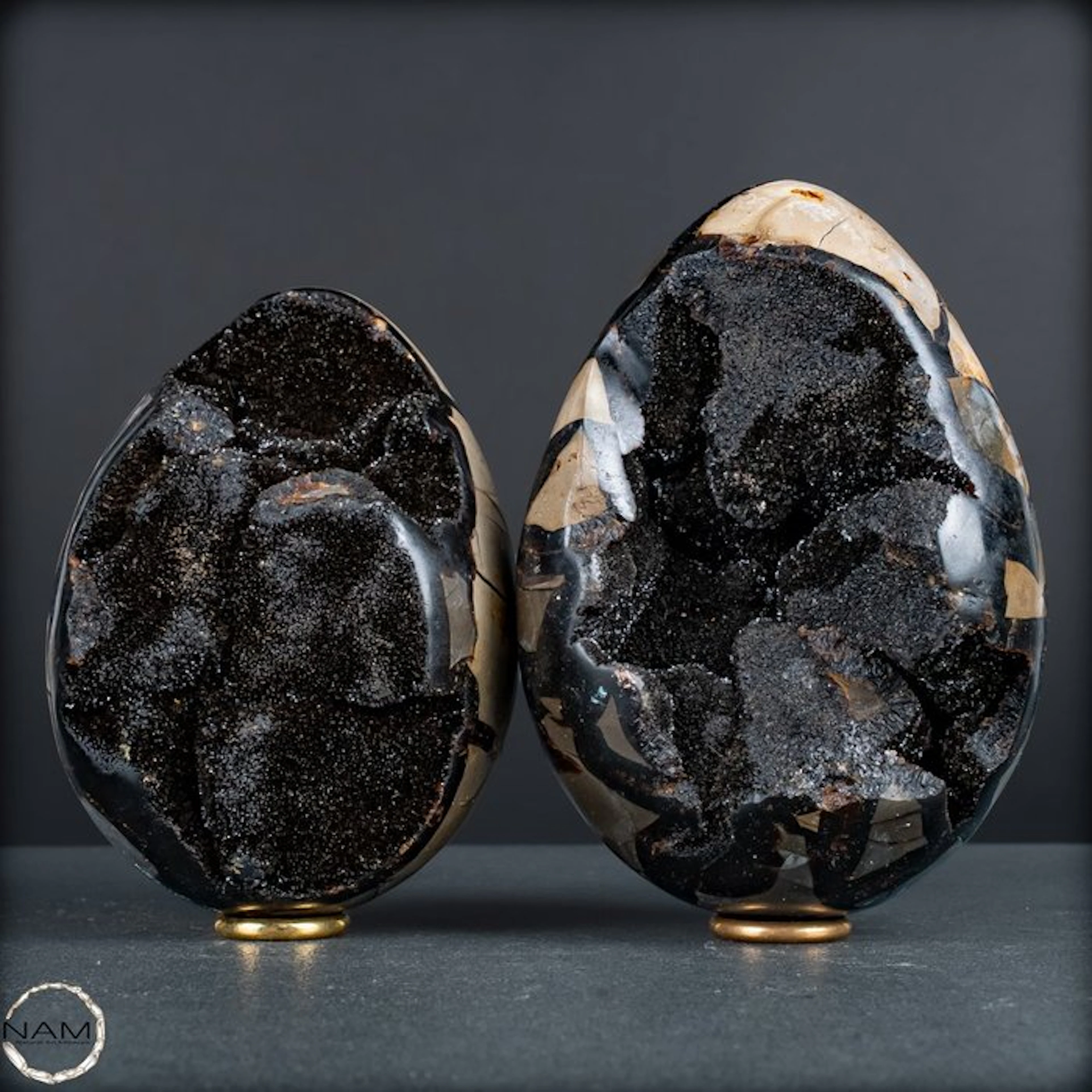 Exclusive Septarian Egg Set from Madagascar- 2653.13 g - (2)