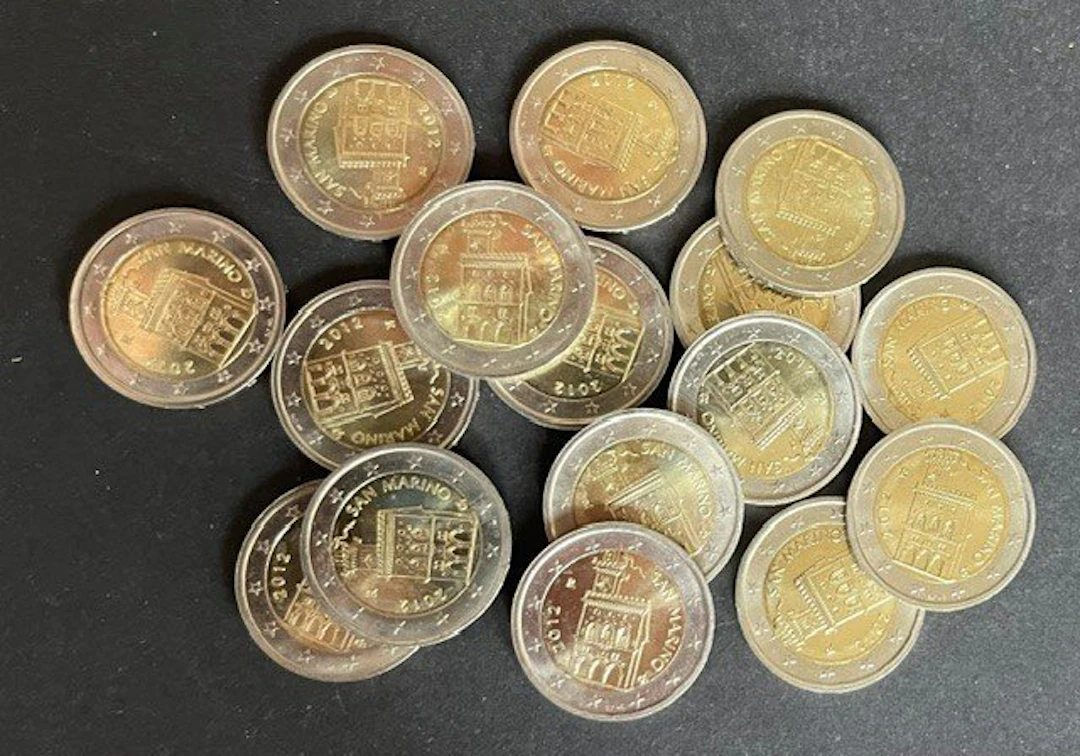San Marino. 2 Euro 2012 (16 stuks) (No reserve price)