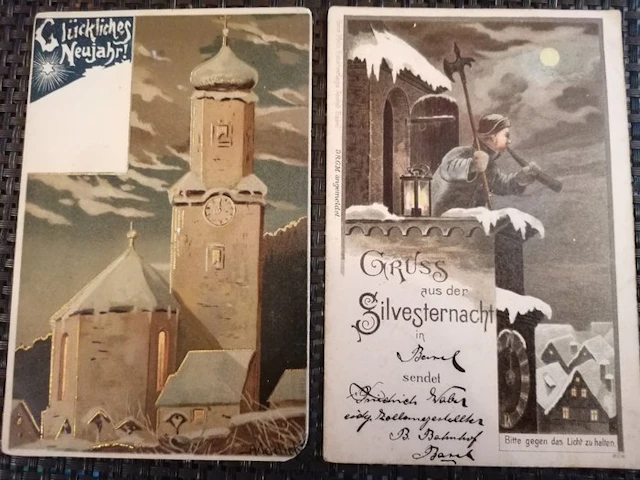 Seasonal holidays - New Year: 110 postcards from 1897...