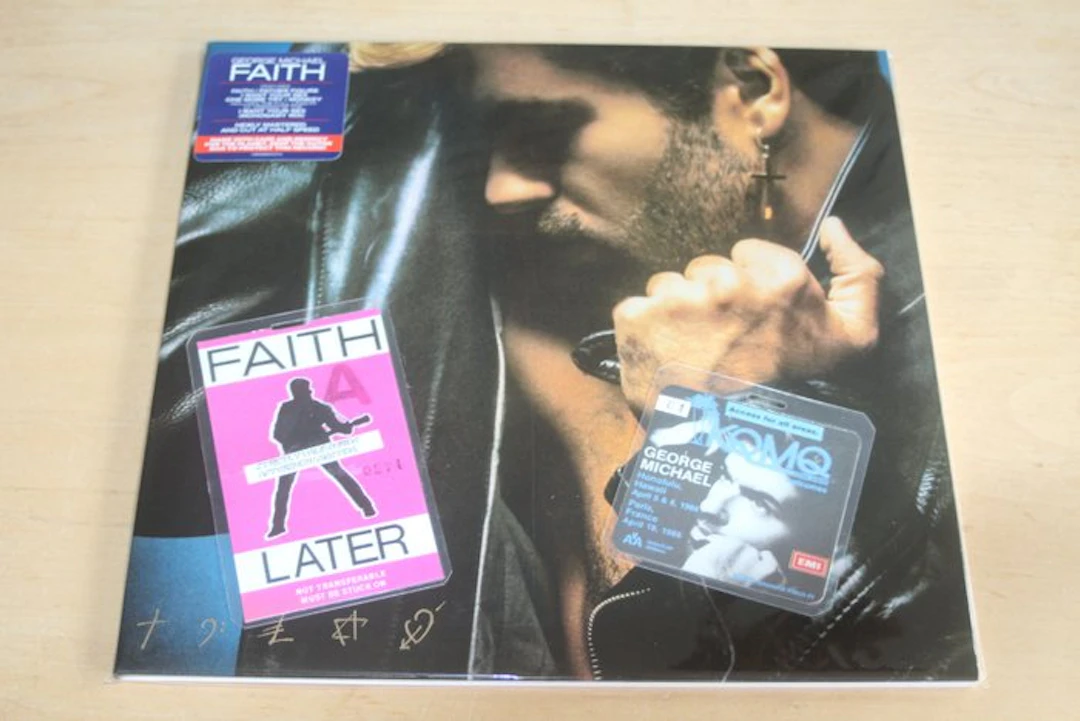 George Michael - Faith + Backstage Passes - 2xLP album...