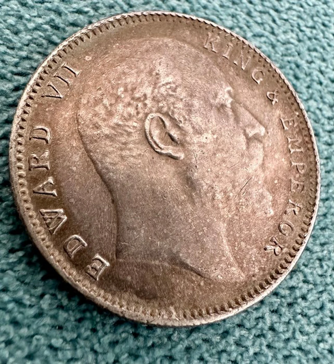 British India. Edward VII. 1 Rupee 1907 (No reserve price)