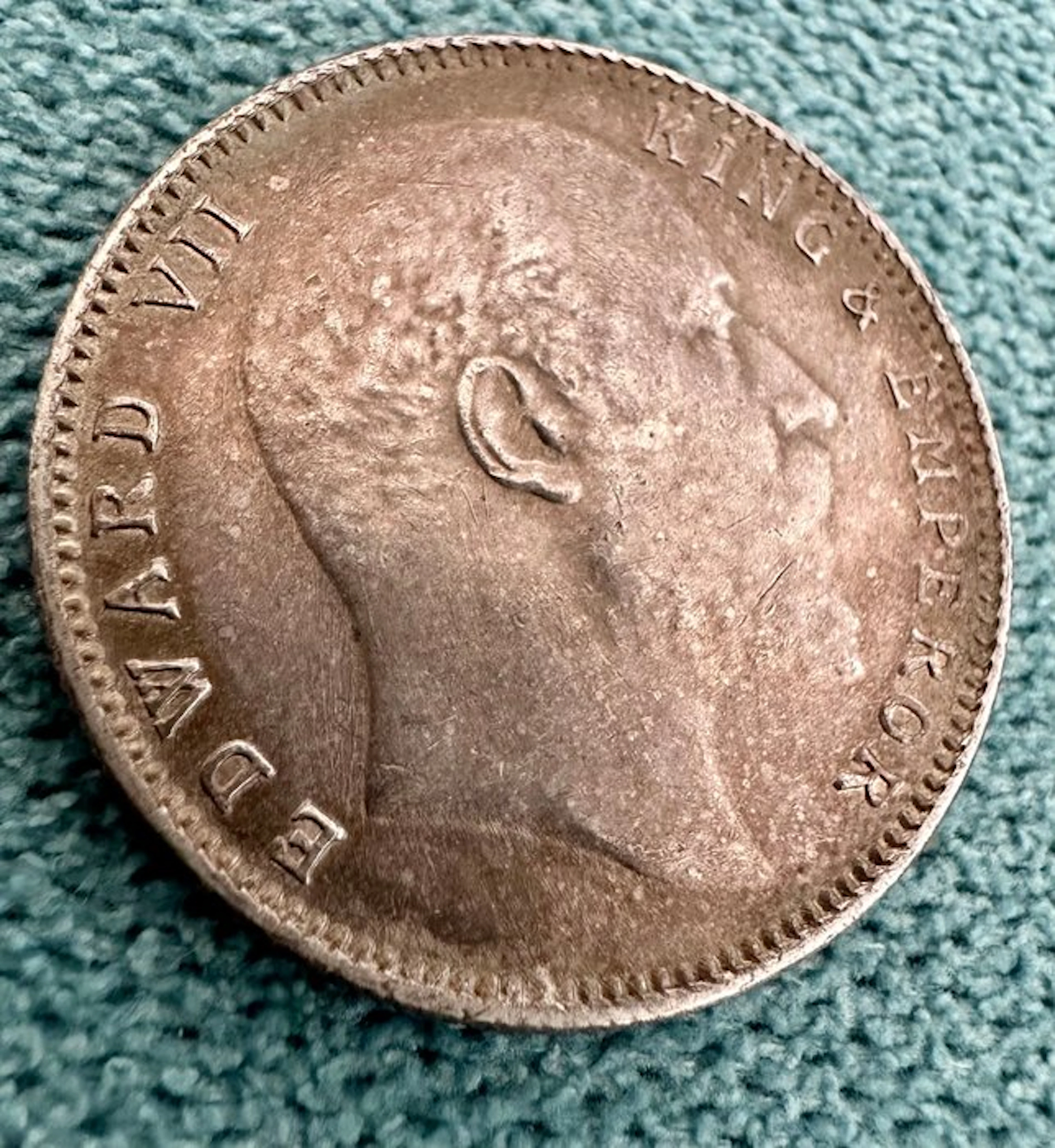 British India. Edward VII. 1 Rupee 1907 (No reserve price)