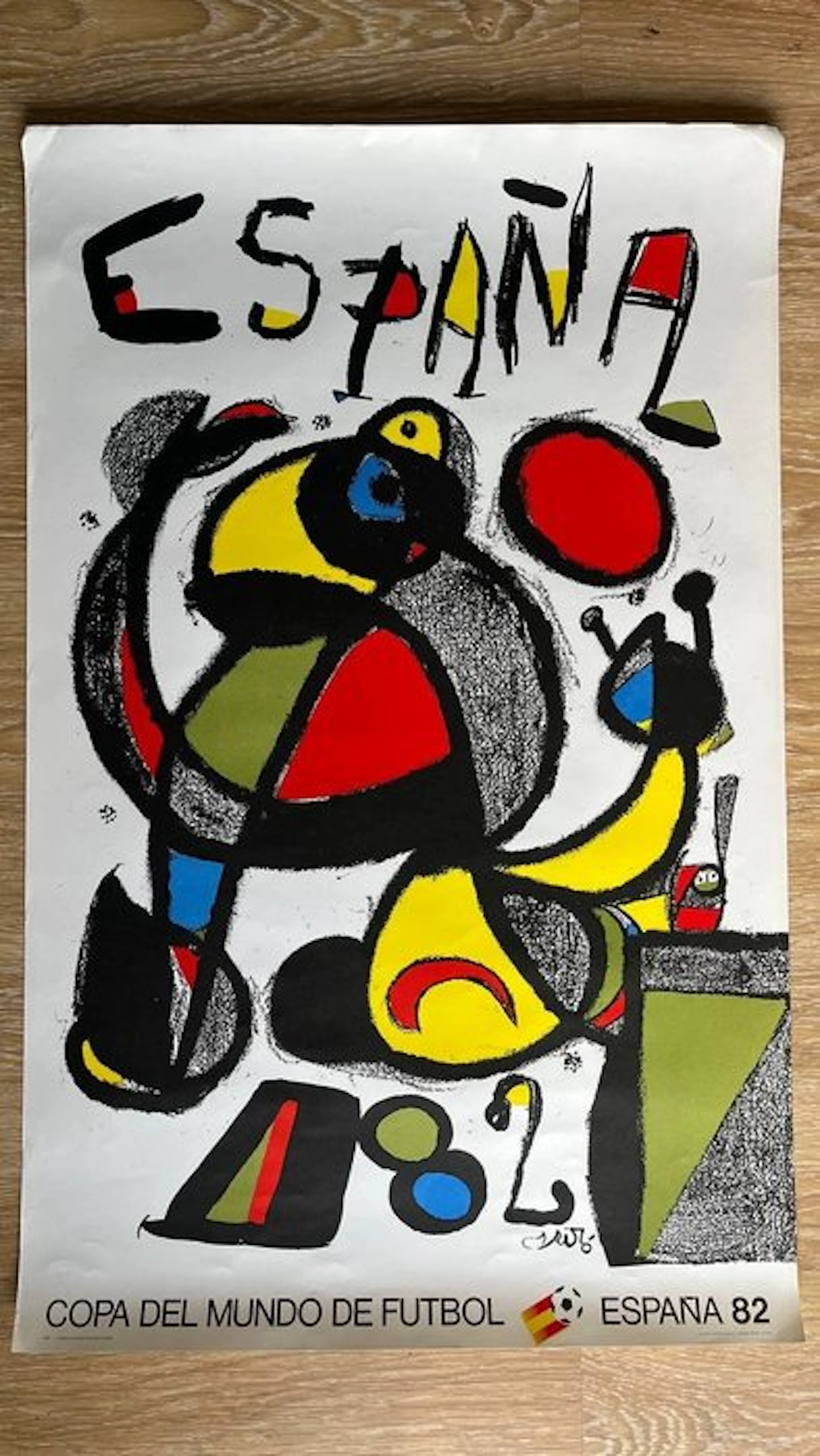 Joan Miró - *ORIGINAL poster from 1982 Spain World Cup