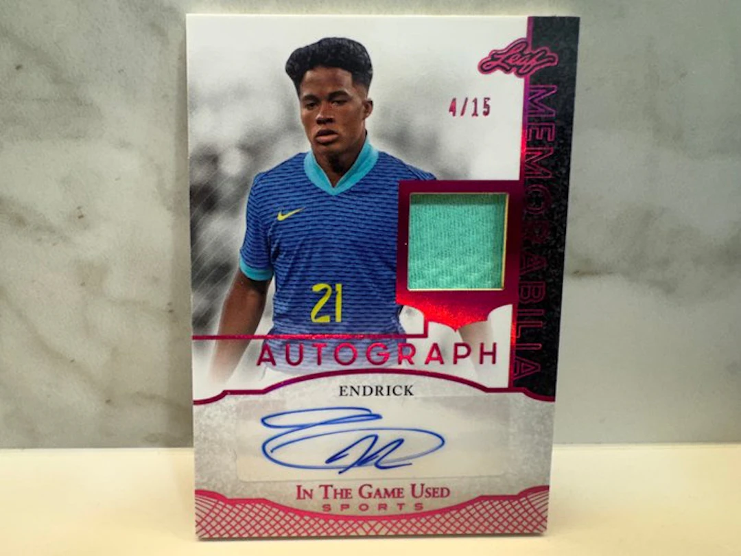 Leaf - Memorabilia - Endrick -(4/15) Parallel Autographed Card