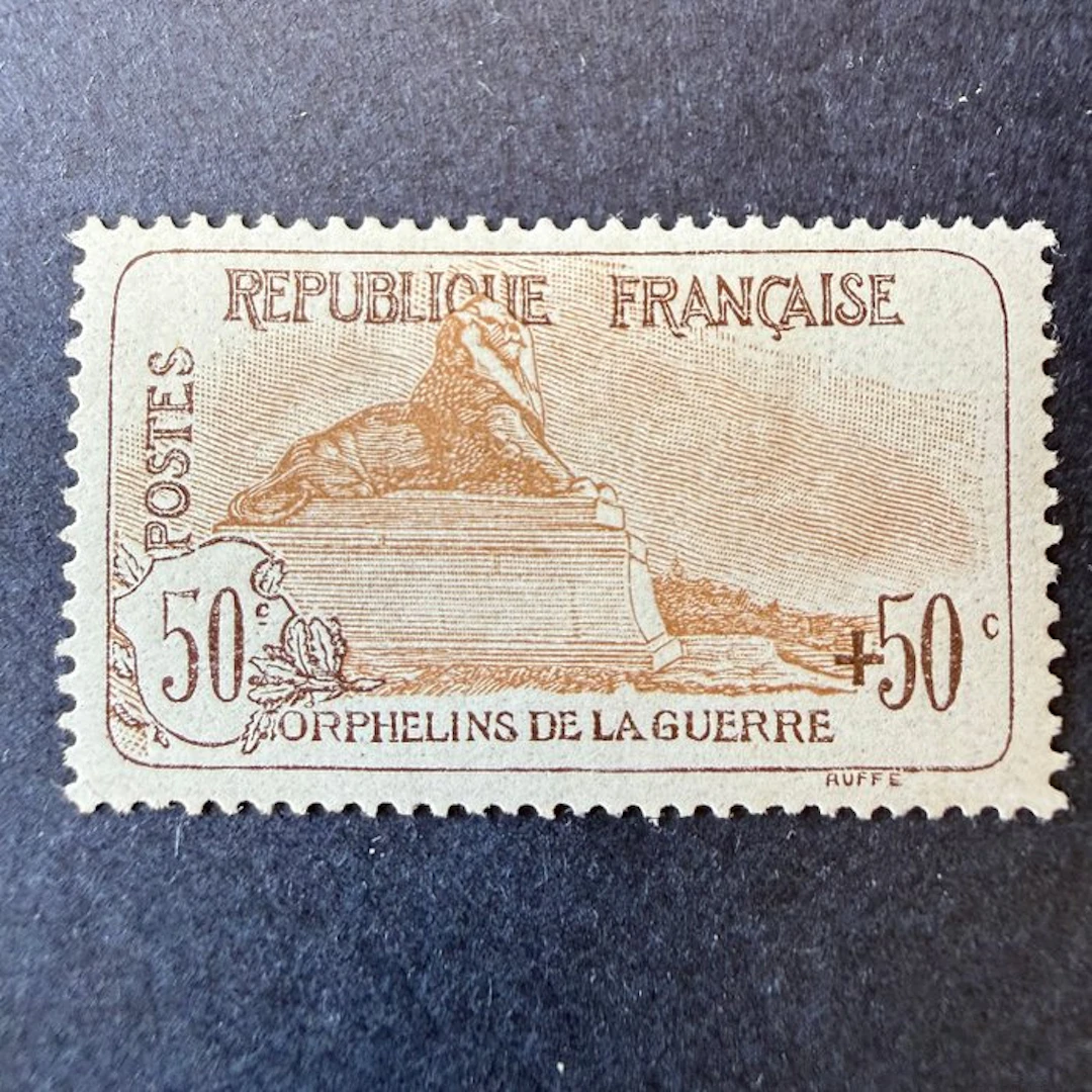 France - Yvert 153 "Orphelins 50c+50c" mint * with hinge. TB.