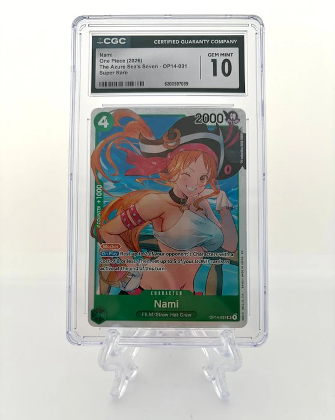 One Piece - 1 Graded card - One Piece - Nami - The Azure...