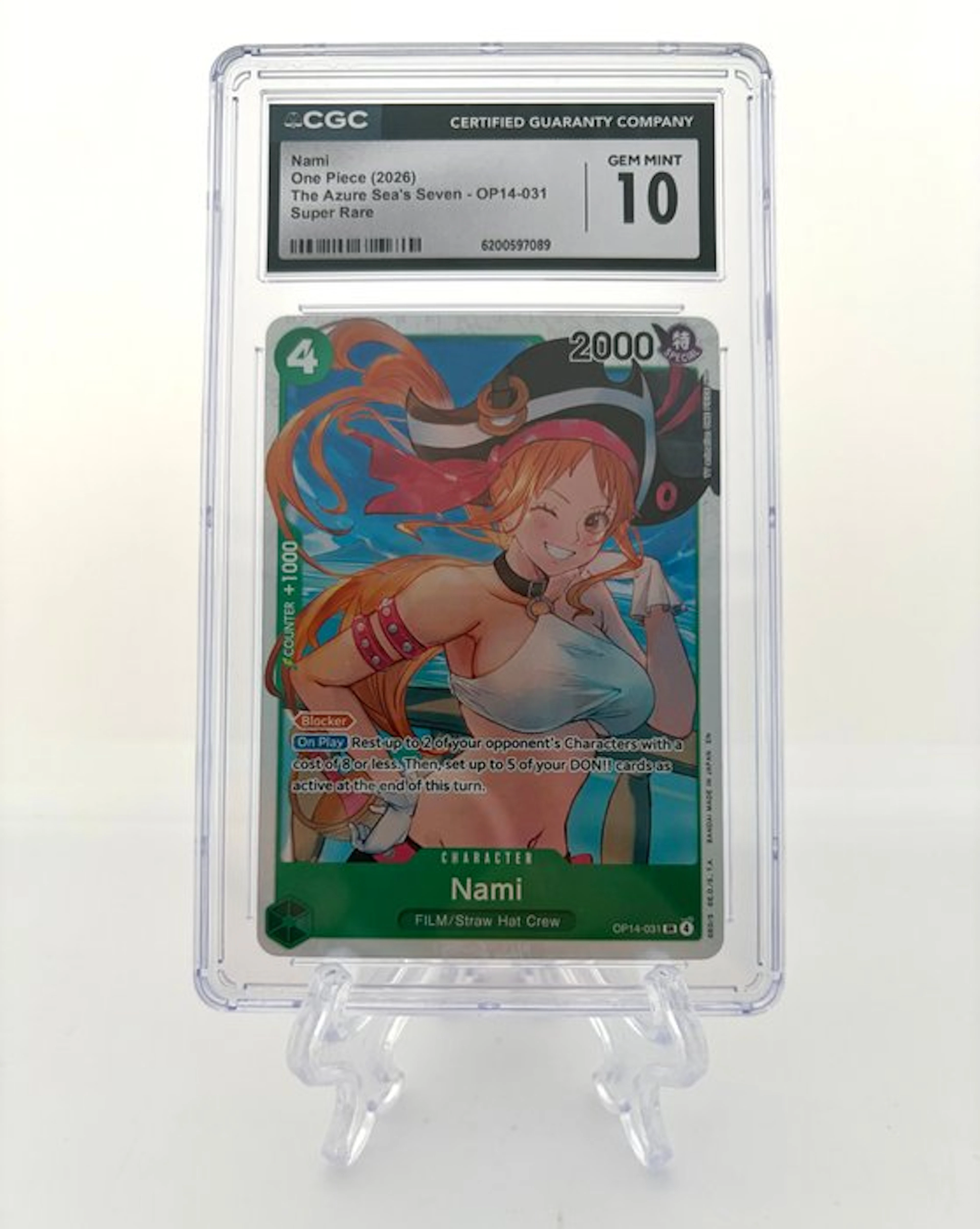 One Piece - 1 Graded card - One Piece - Nami - The Azure...