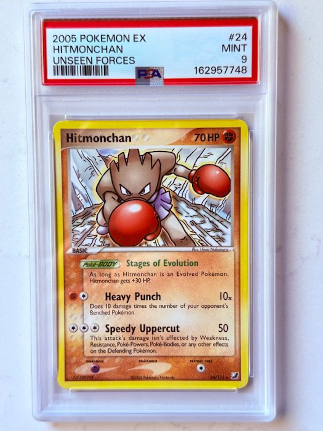 Pokémon - 1 Graded card - Hitmonchan 24/115 - PSA 9 - EX