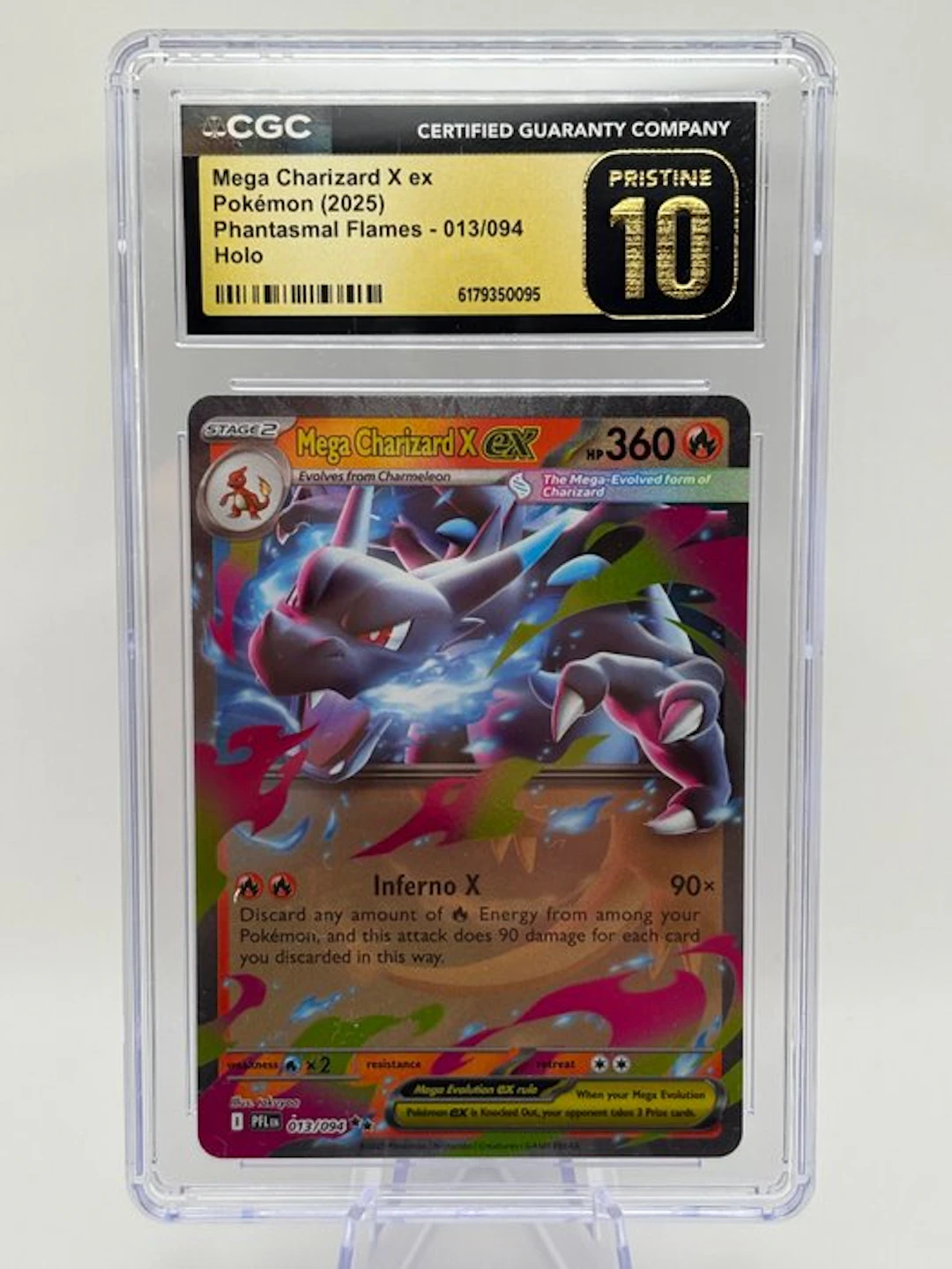 Pokémon - 1 Graded card - Charizard 013/094 Foil