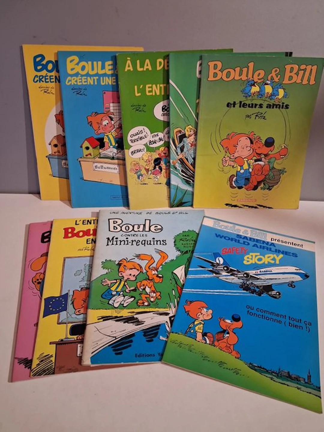 Boule & Bill - Editions publicitaires - 9x B - 9 Album...