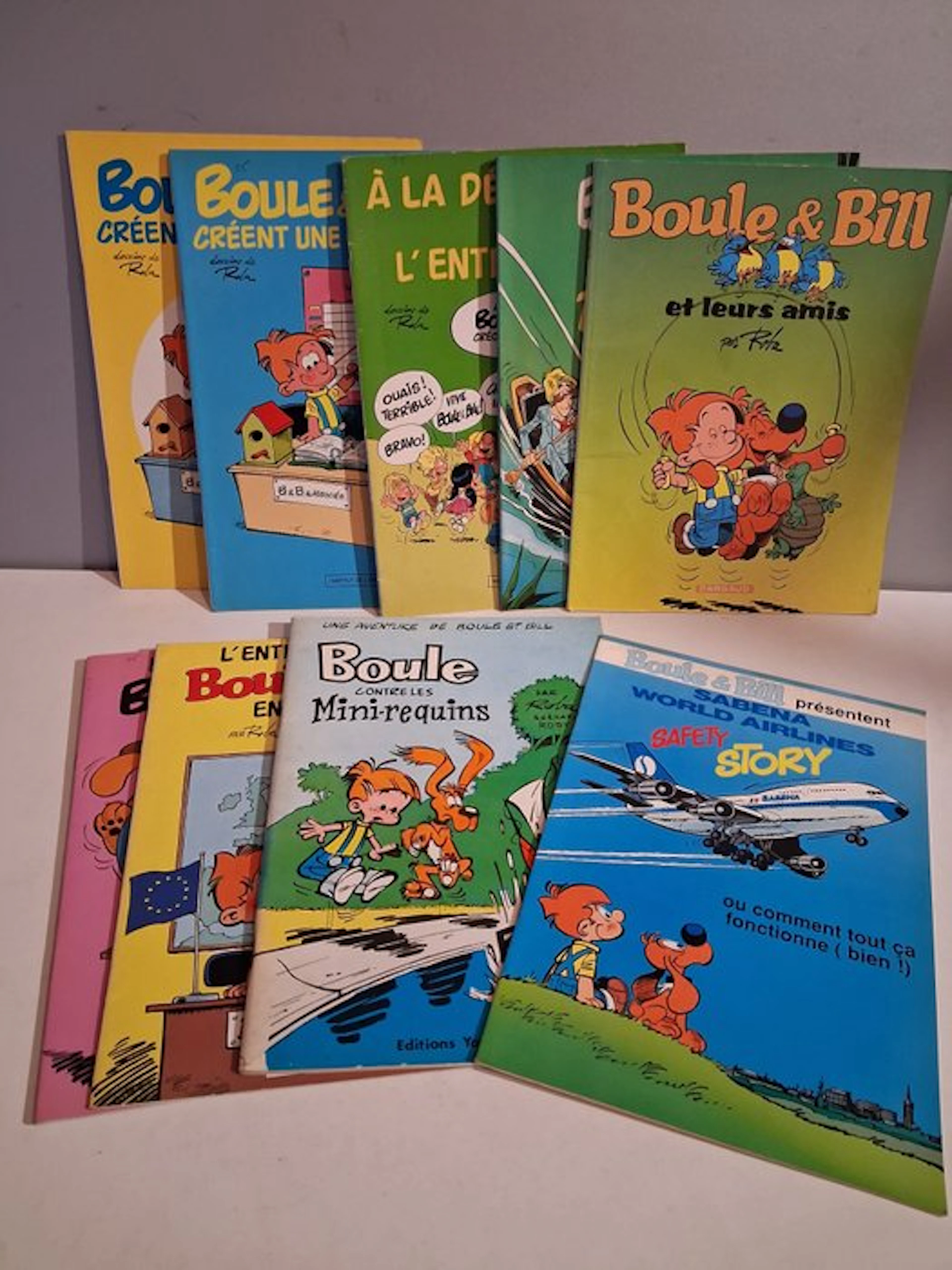 Boule & Bill - Editions publicitaires - 9x B - 9 Album...