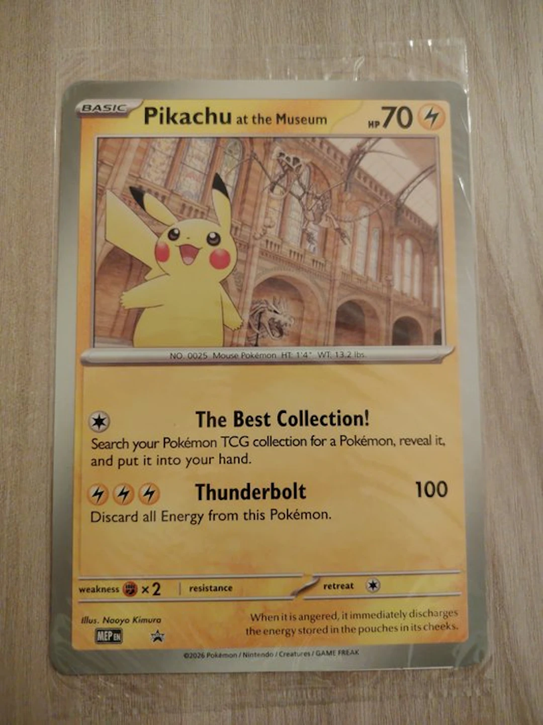 Pokémon - 1 Sealed card - Pikachu Promo card