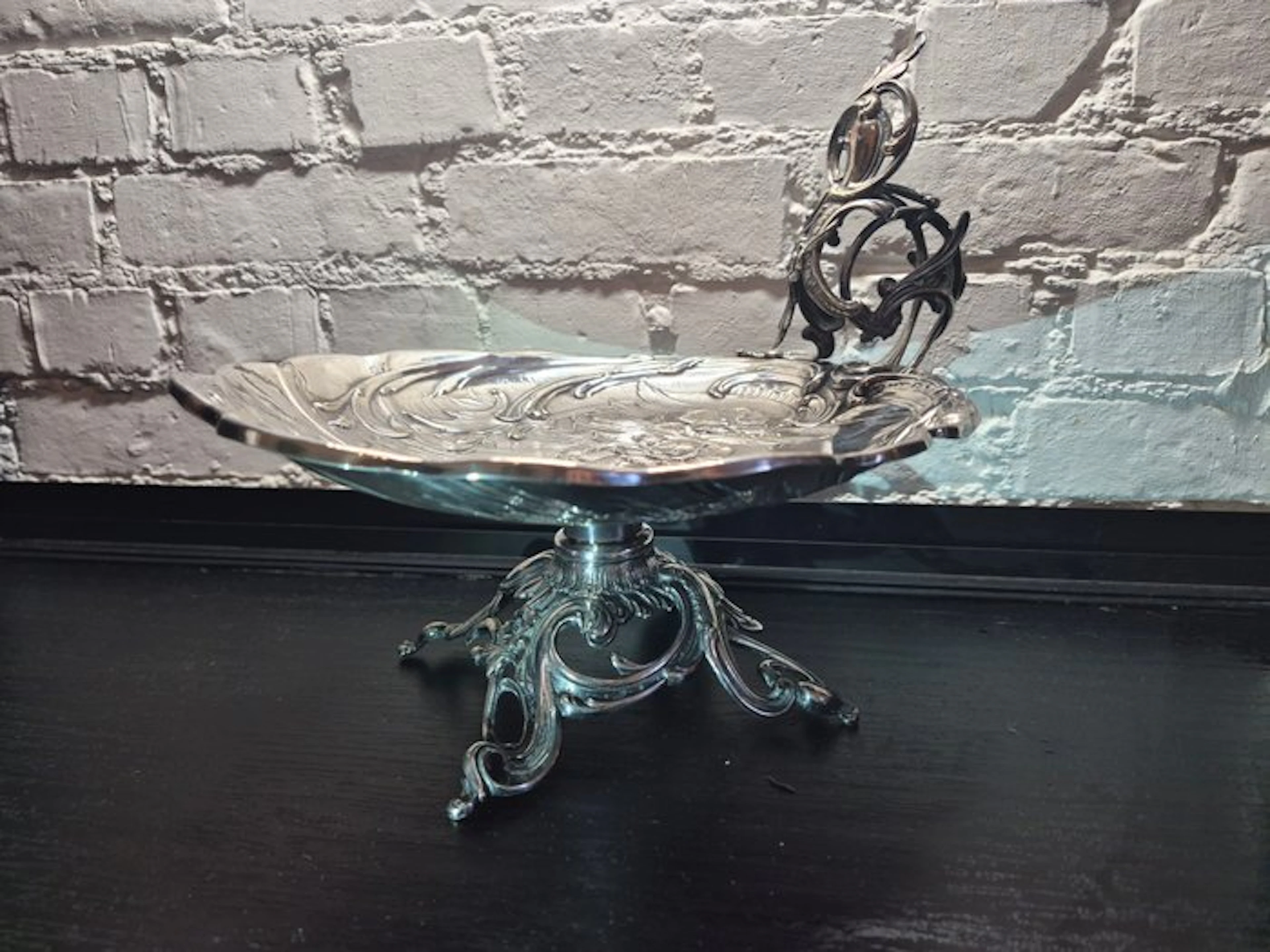 Salver - Silverplated - Art Nouveau bowl