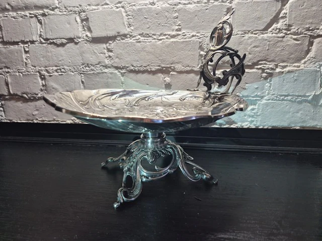 Salver - Silverplated - Art Nouveau bowl