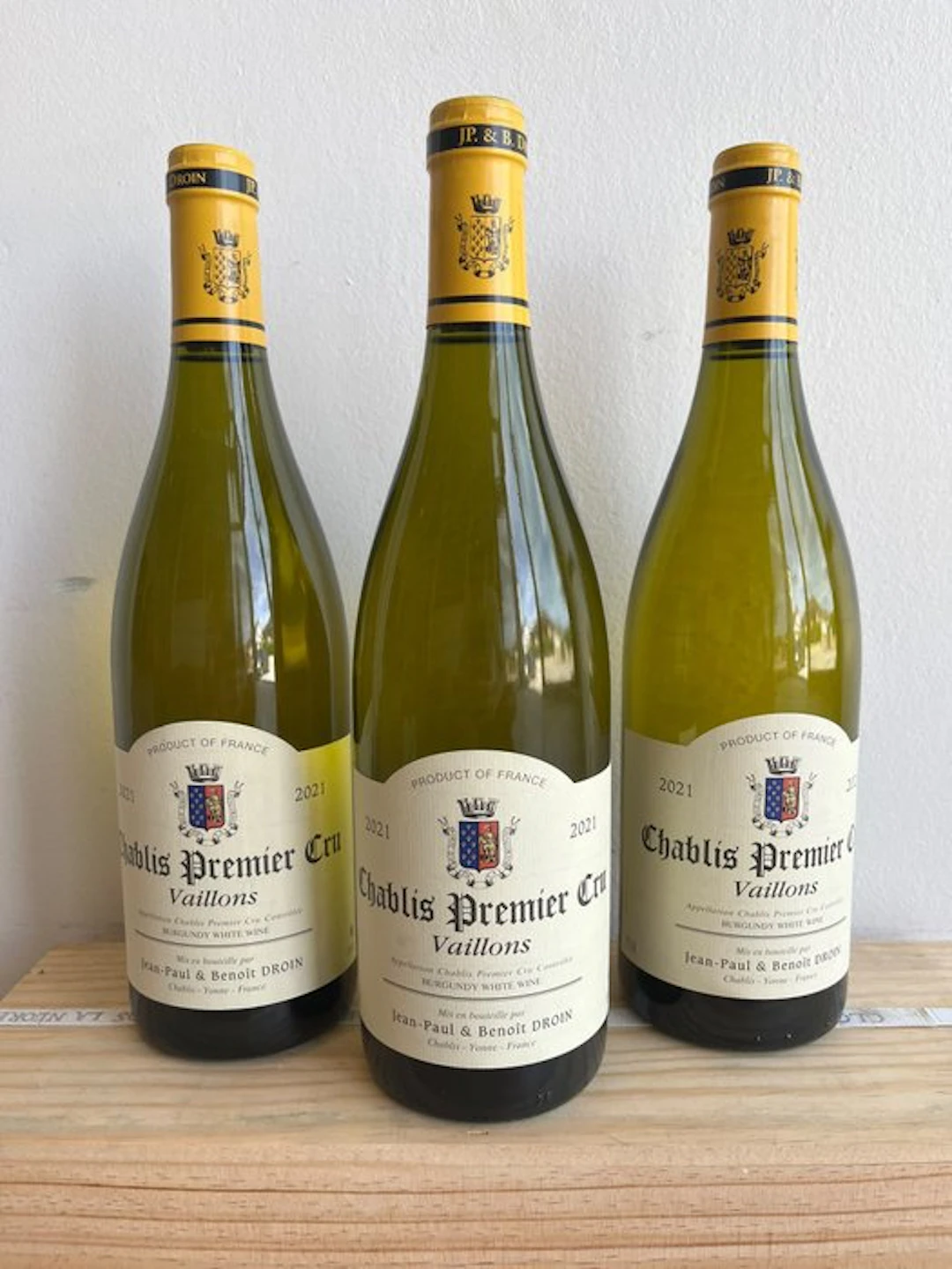 2021 Jean-Paul & Benoît Droin "Vaillons" - Chablis 1er Cru - 3 Bottles (0.73L)
