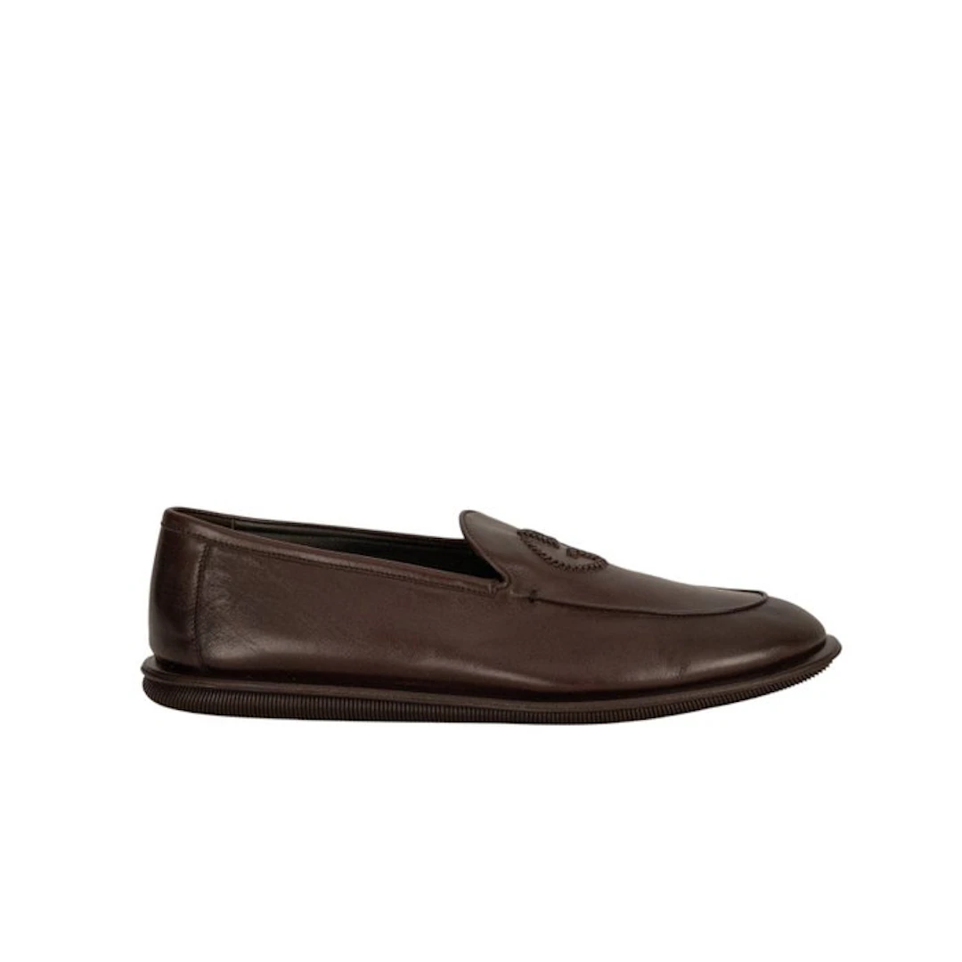 GIORGIO ARMANI - 10.5 UK - 44.5 IT - Shoes Loafers Logo...