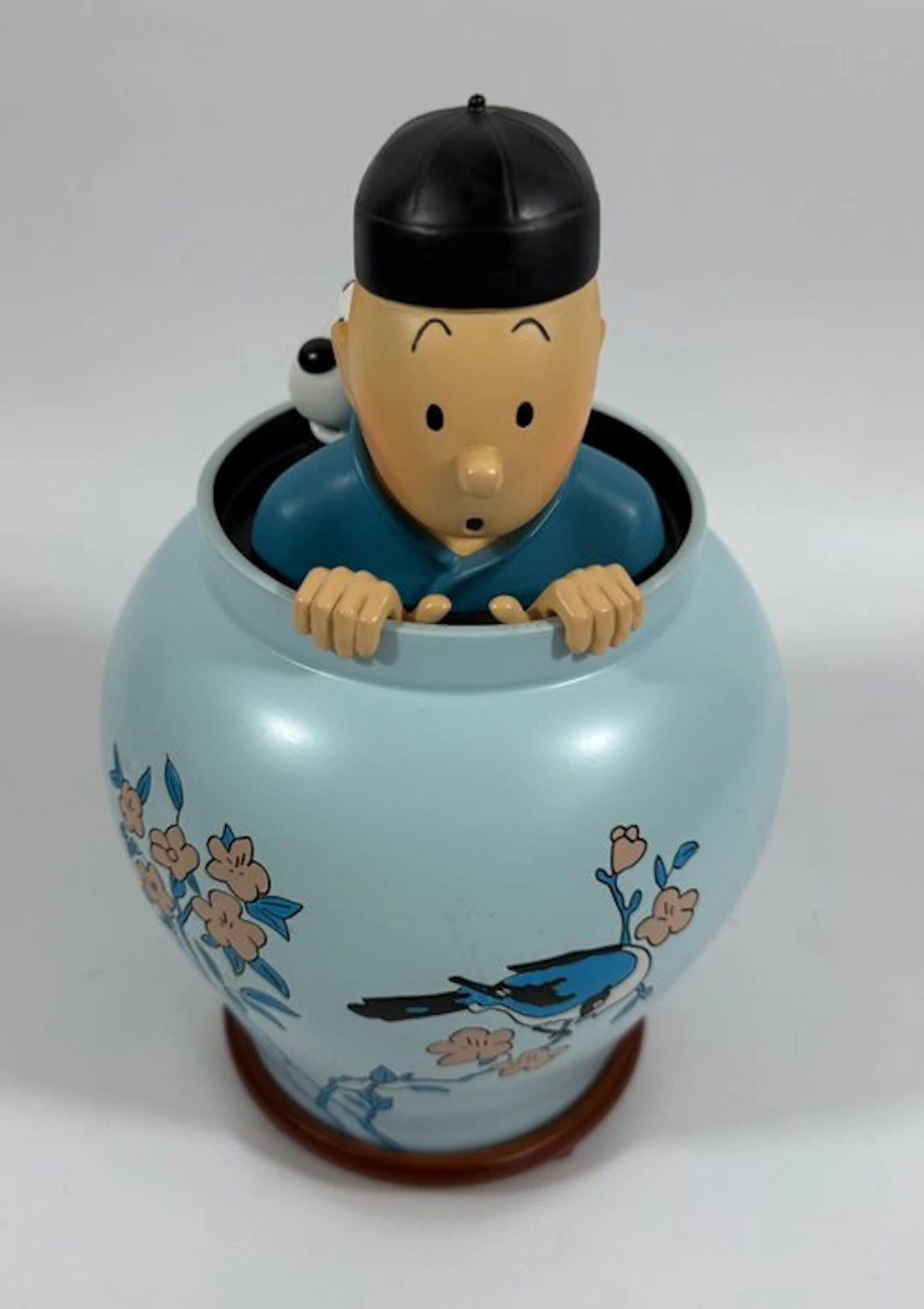 Hergé - 1 Figurine - Tintin - Potiche Lotus Bleu - Patrick Regout - 1991