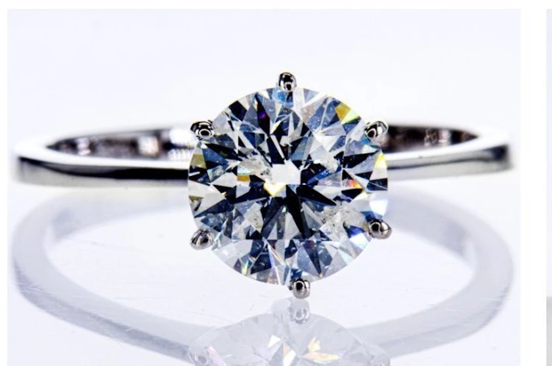 No reserve price - Engagement ring - 14 kt