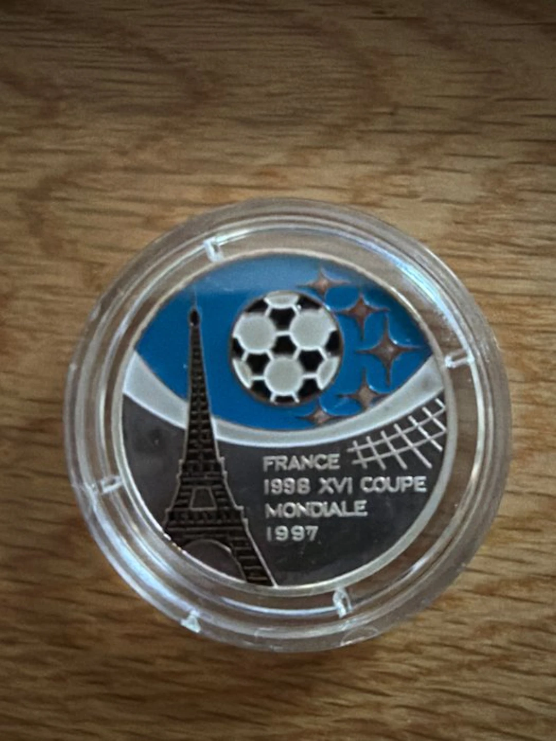 Benin. 1000 Francs 1997 Fußball WM in Frankreich 1998...