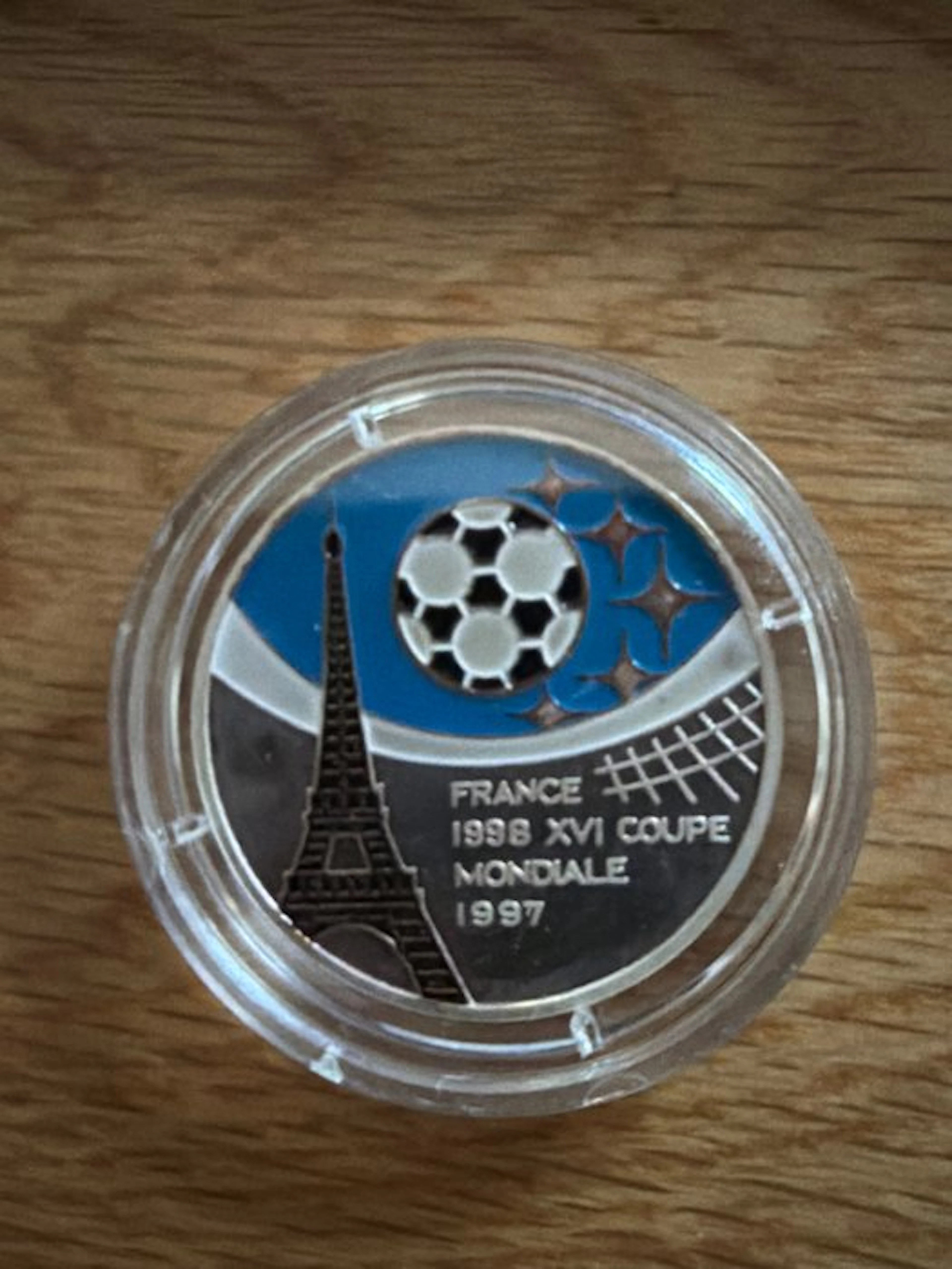 Benin. 1000 Francs 1997 Fußball WM in Frankreich 1998...