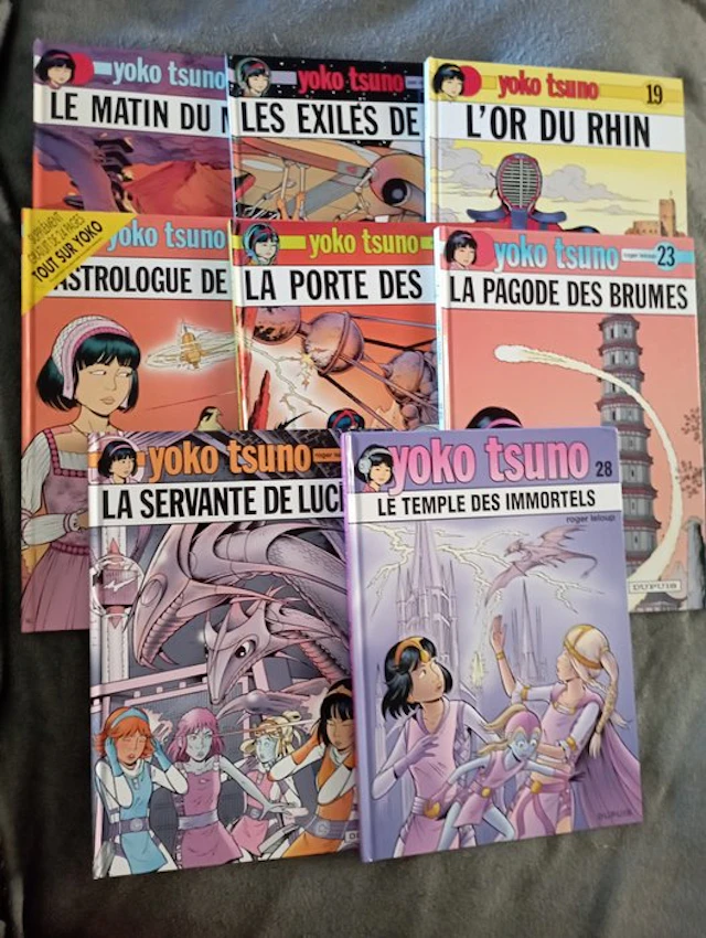Yoko Tsuno - 8x C - 8 Album - First edition - 1988/2017