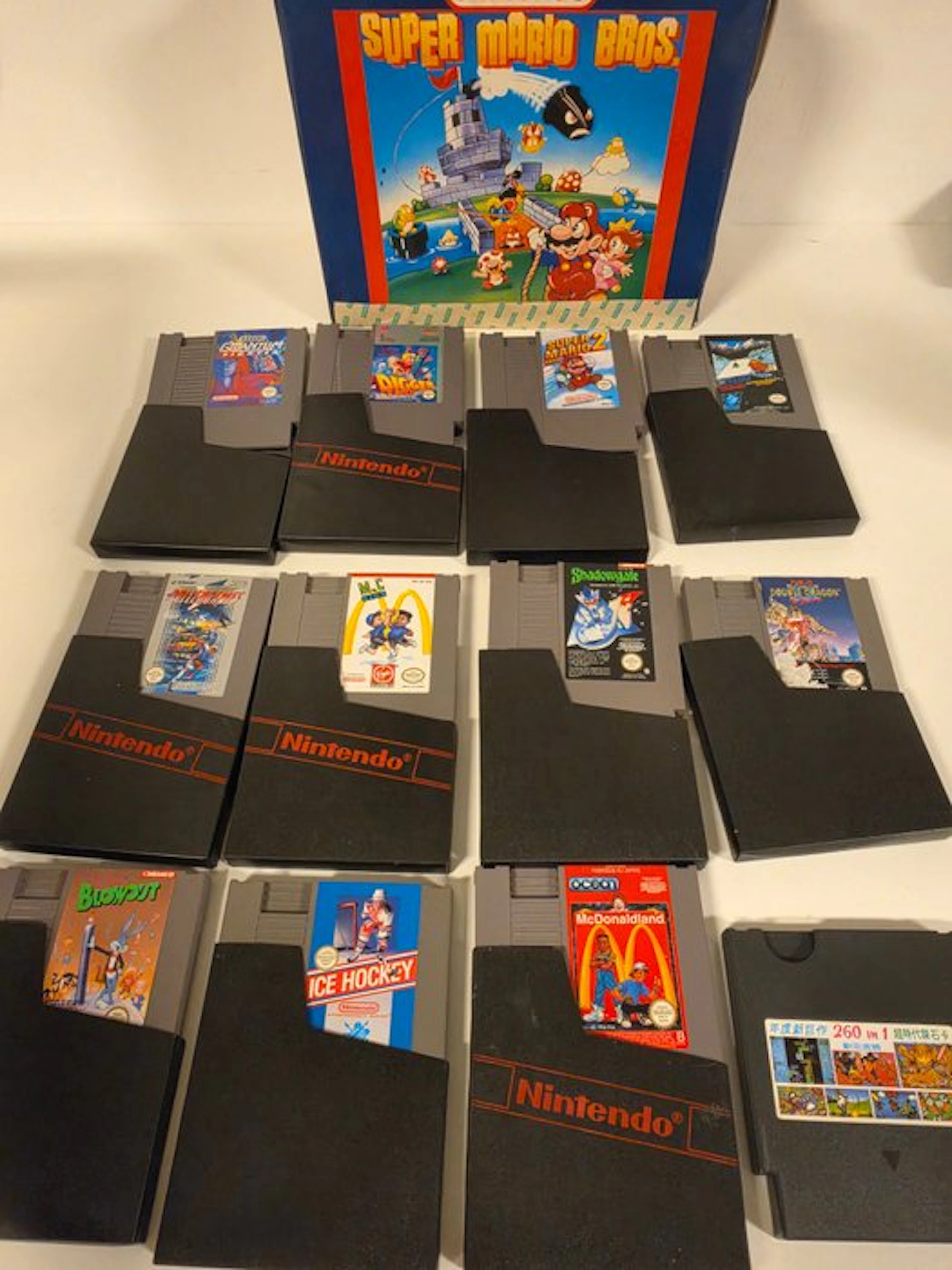 Nintendo - Nes - 12x Nintendo NES Game Cartridges & Box...