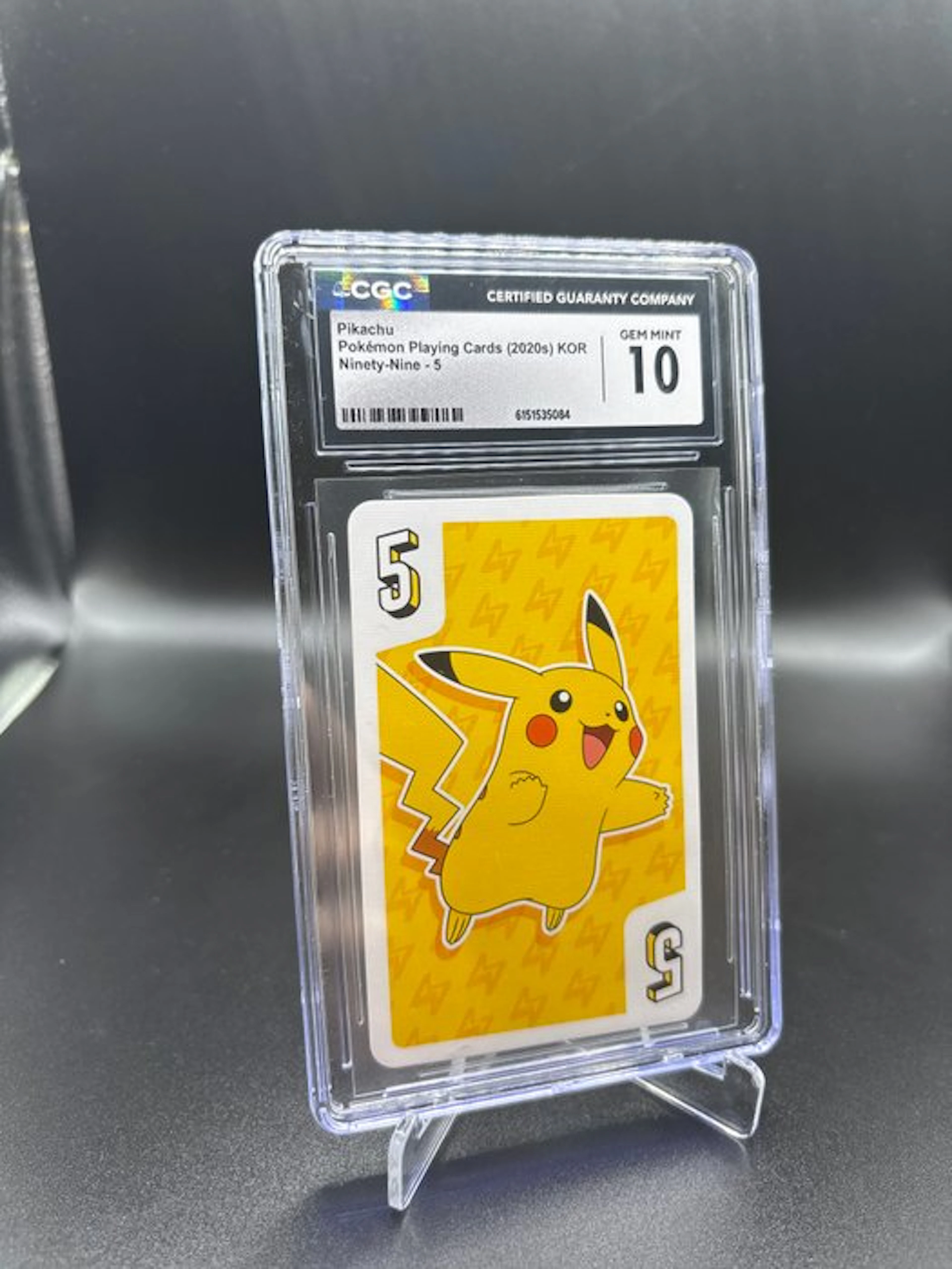 Pokémon - 1 Graded card - Pikachu Pikachu Ninety-Nine Playing Card - CGC 10