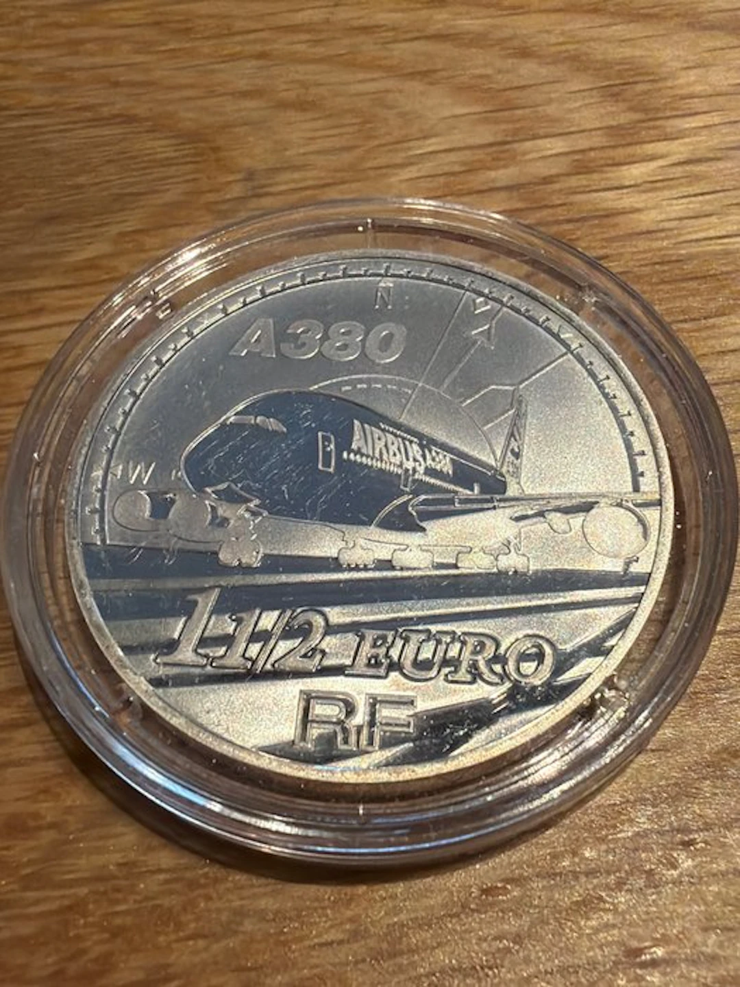 France. 1,50 Euro 2007 Airbus A380 – Europa 22,2g (.900) (No reserve price)