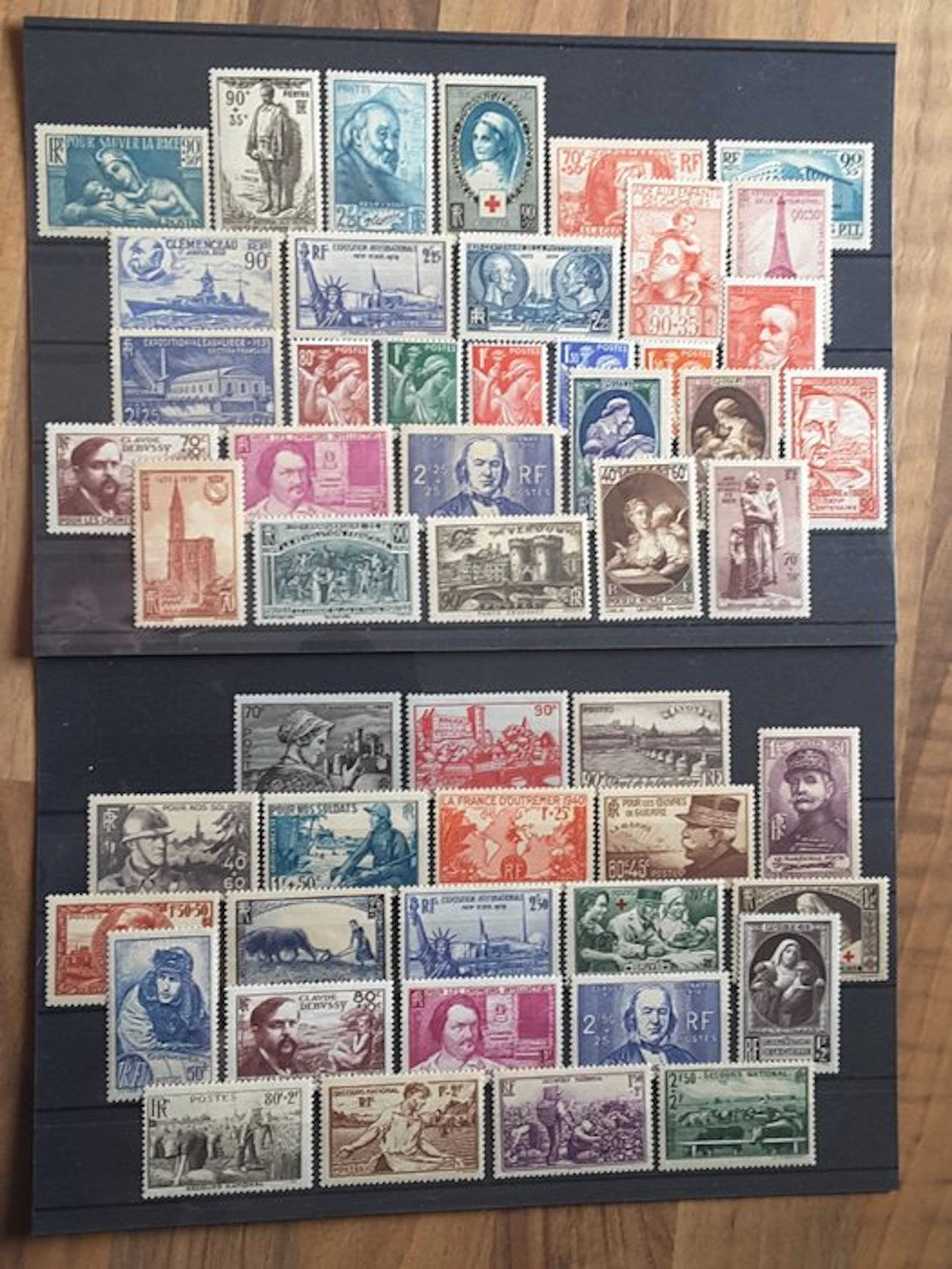 France 1939/1940 - Two full years of regular stamps
