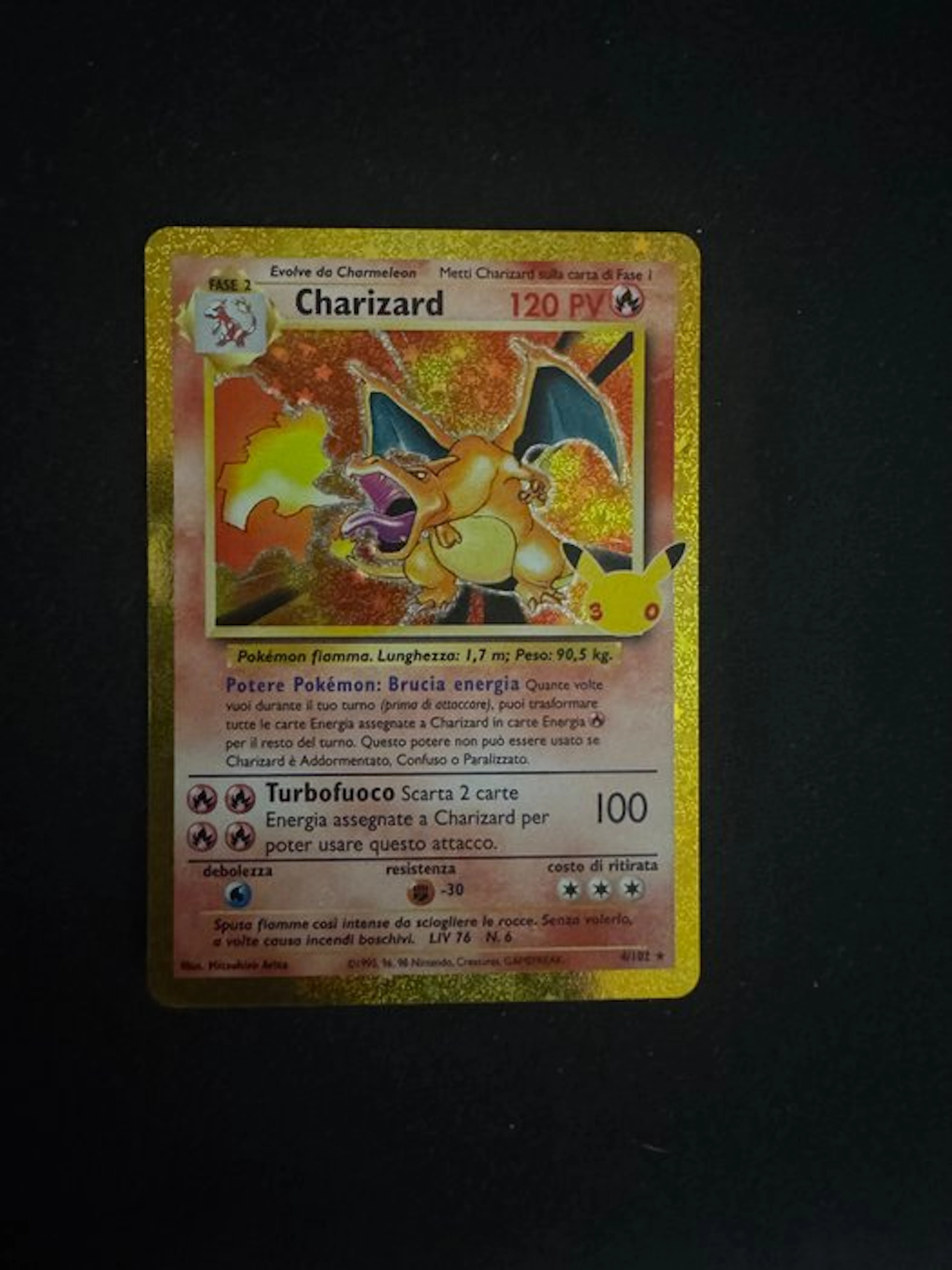 Pokémon - 1 Card - Charizard 4/102 Holo - Various sets