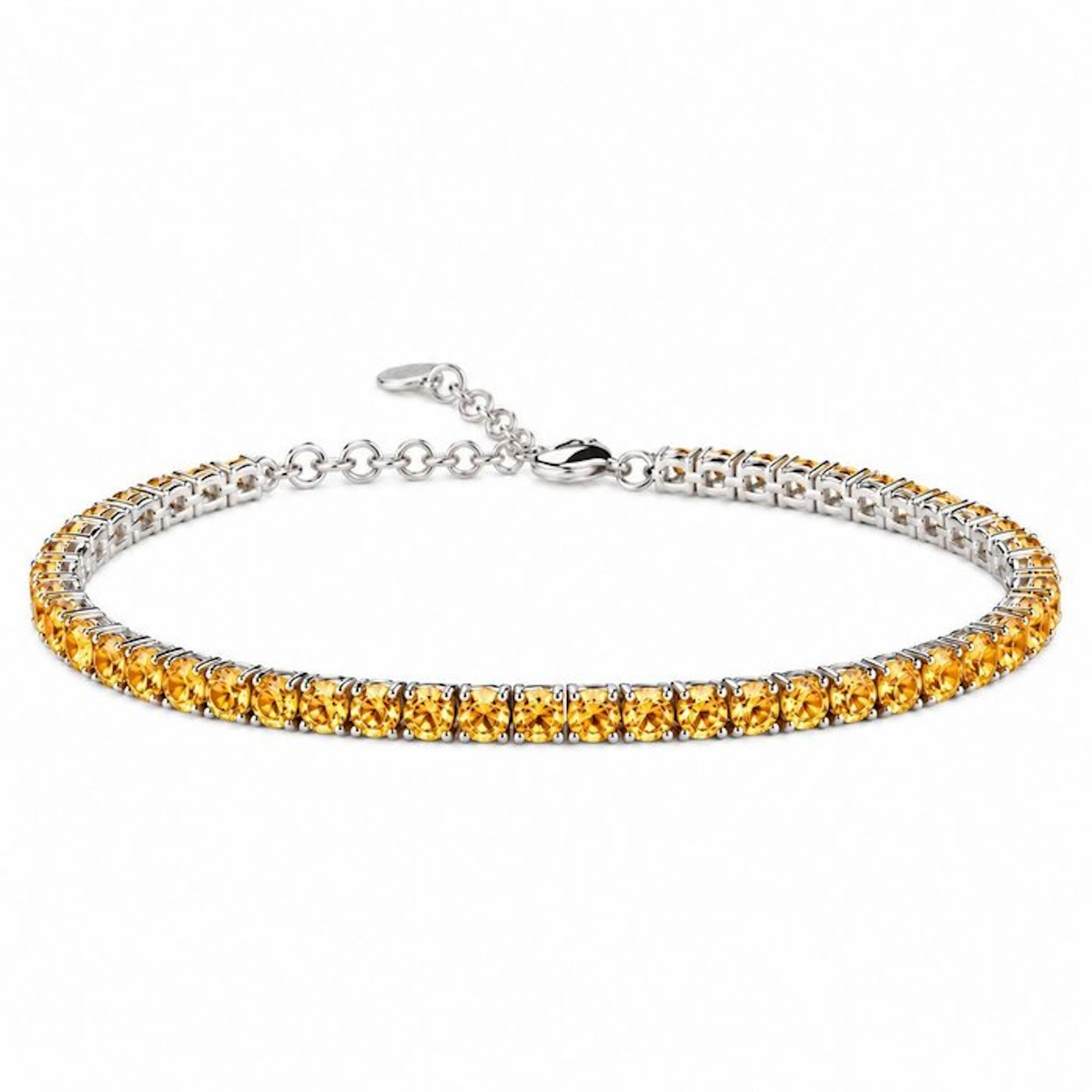 No reserve price - Bracelet Silver Citrine
