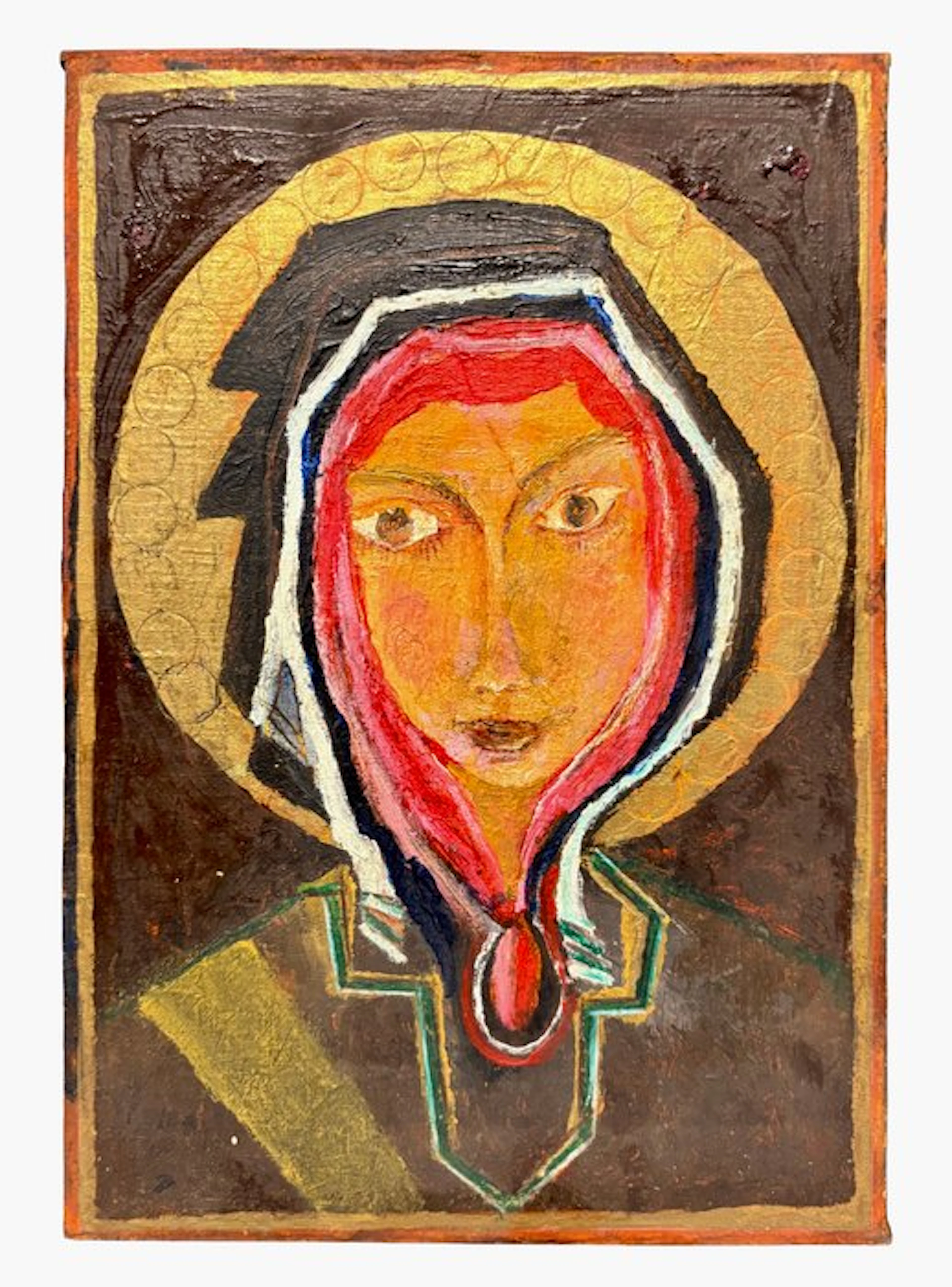 Giovanni Gaibari (1924) - Icon - Madonna - Hand-painted...