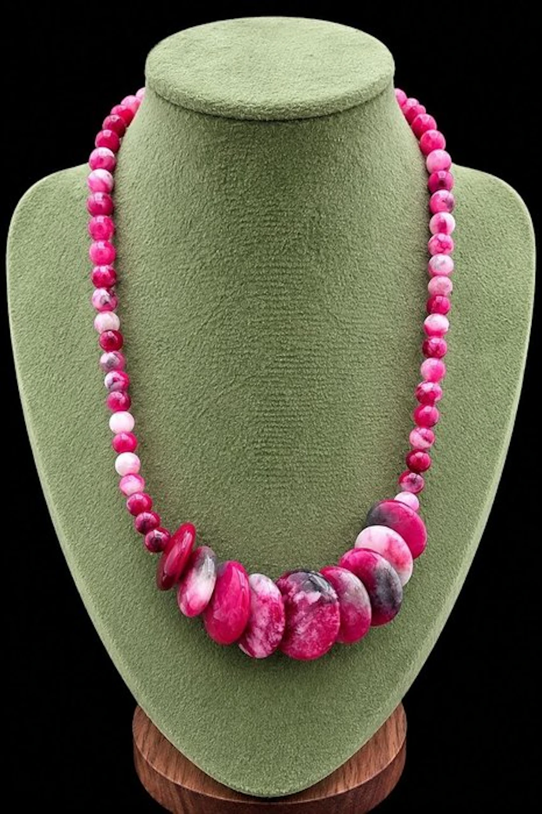 Elegant Natural Ruby Zoisite Necklace - Premium Quality...