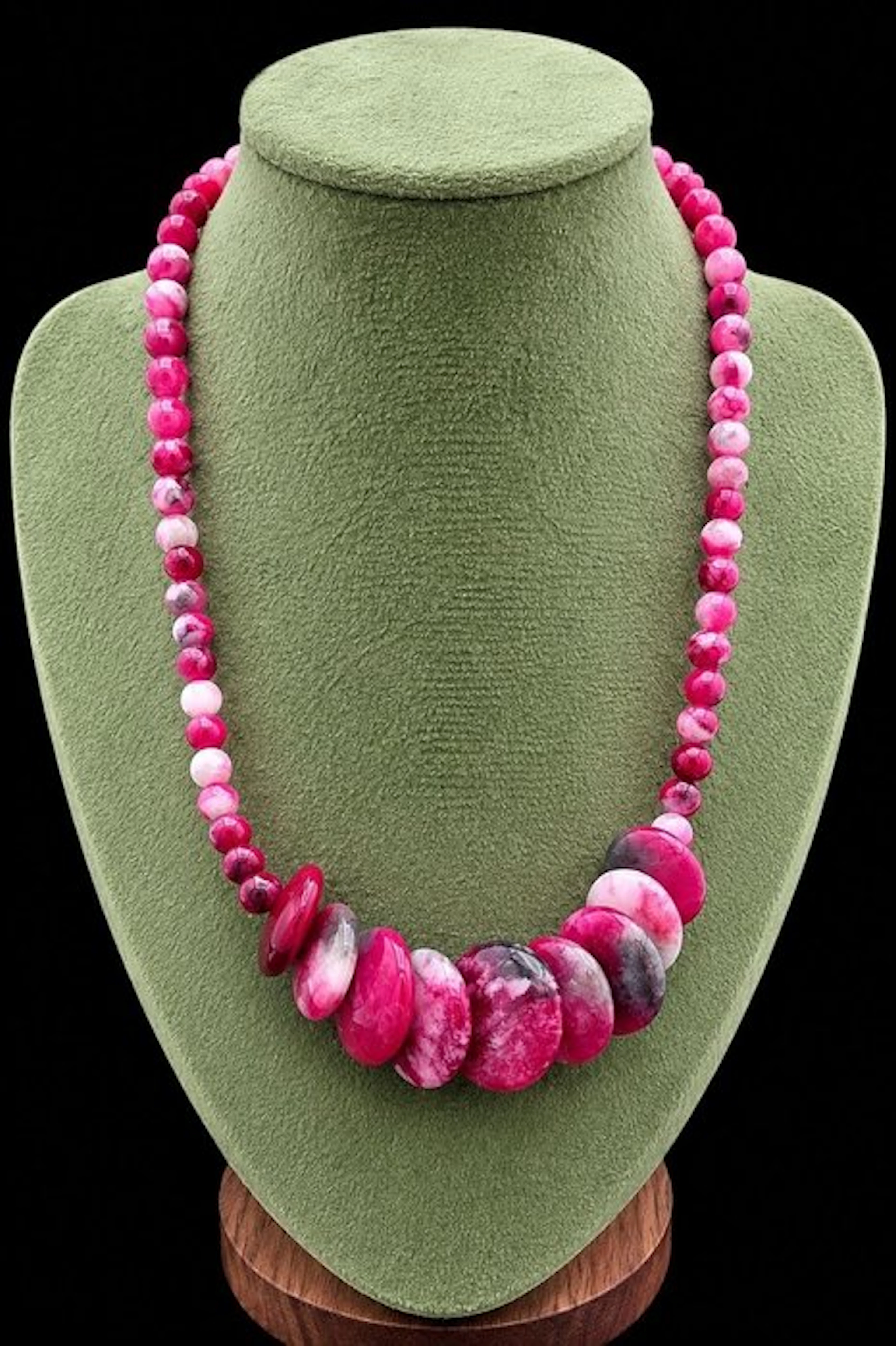 Elegant Natural Ruby Zoisite Necklace - Premium Quality...