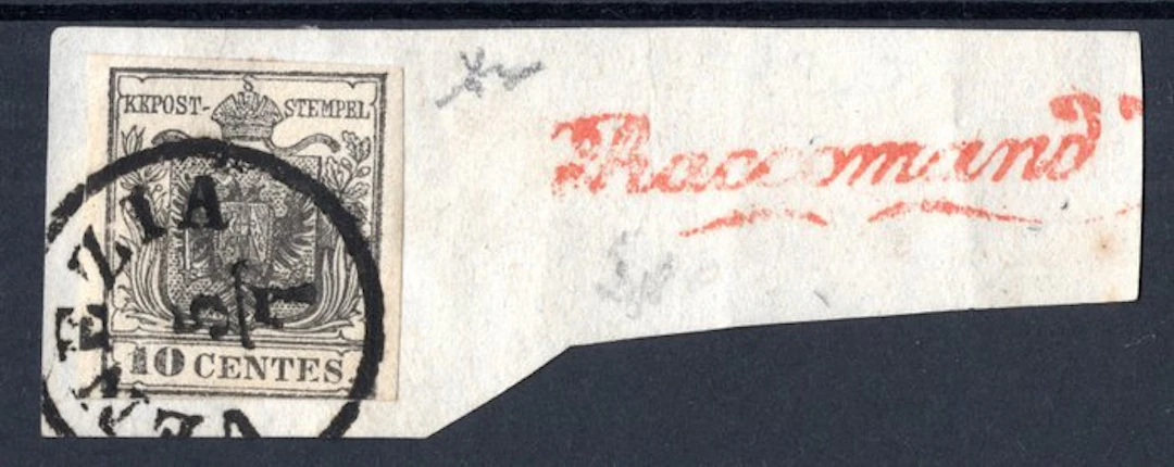 Italian Ancient States - Lombardo Veneto 1857 - 10c