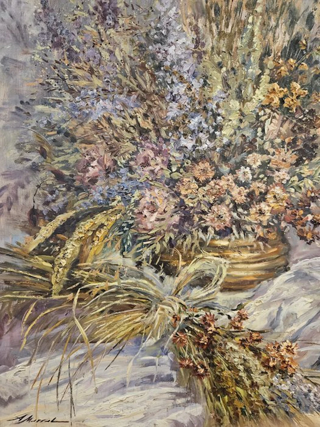 Escuela Impresionista Europea (XX) - Flores Secas