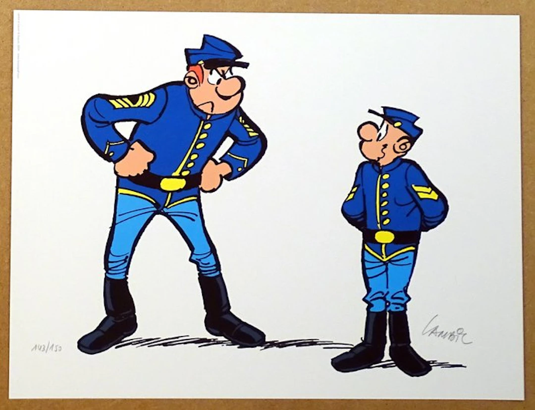 Lambil, Willy - 1 Offset Print - Les Tuniques Bleues...