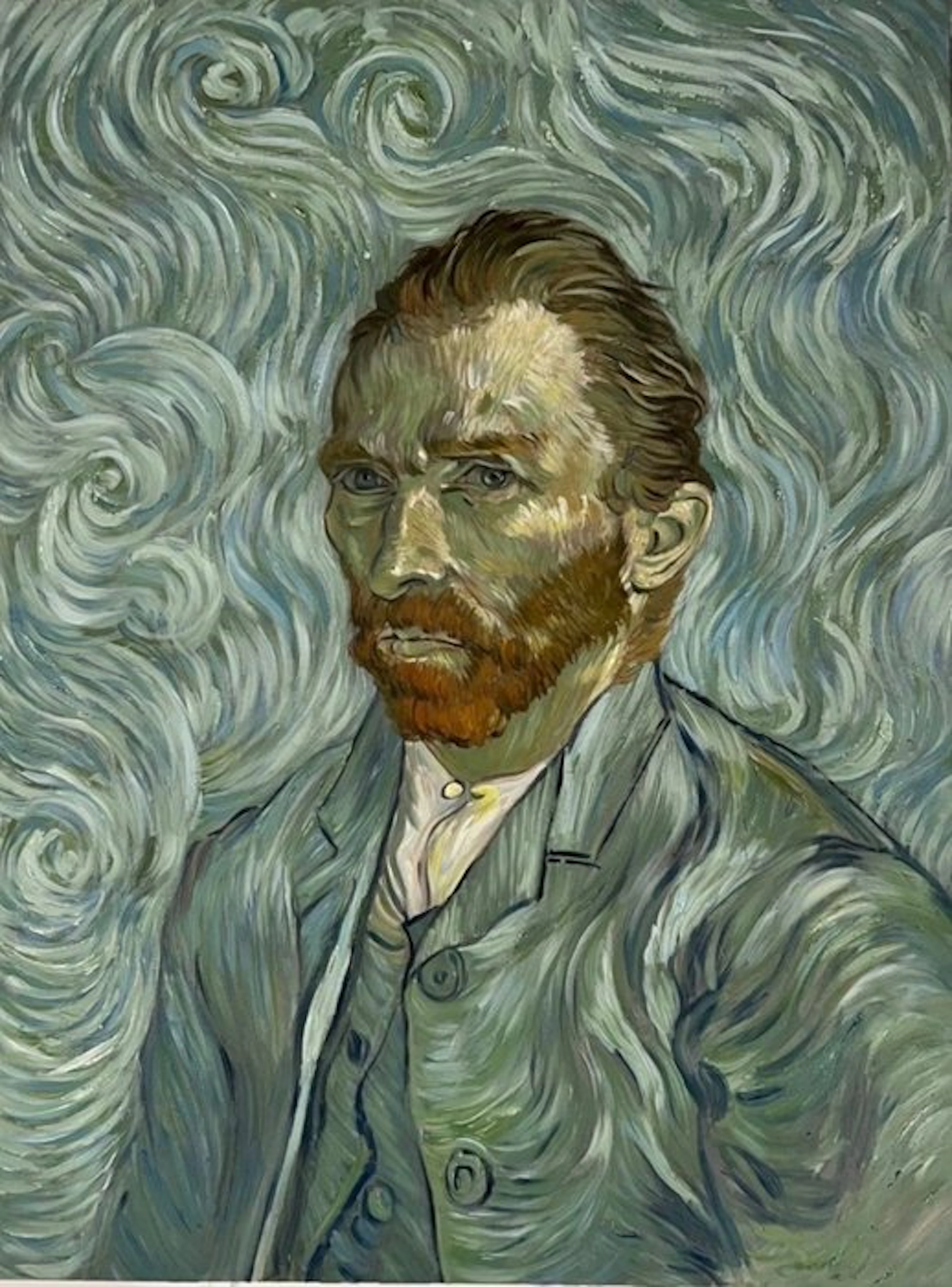 Tran Georges (1966) - Autoportrait ↑80 →60 cm ✦ Hommage à Vincent Van Gogh ✦